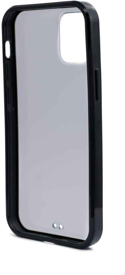 SYSTEM-S Schutzhülle aus Silikon in Schwarz Transparent Hülle kompatibel mit iPhone 12 Mini