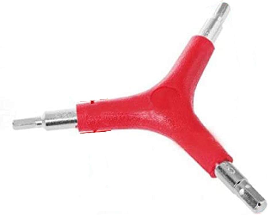 Y-Schlüssel Sechskant 4/5/6 mm Fahrrad Reparaturset aus Kunststoff/Stahl rot