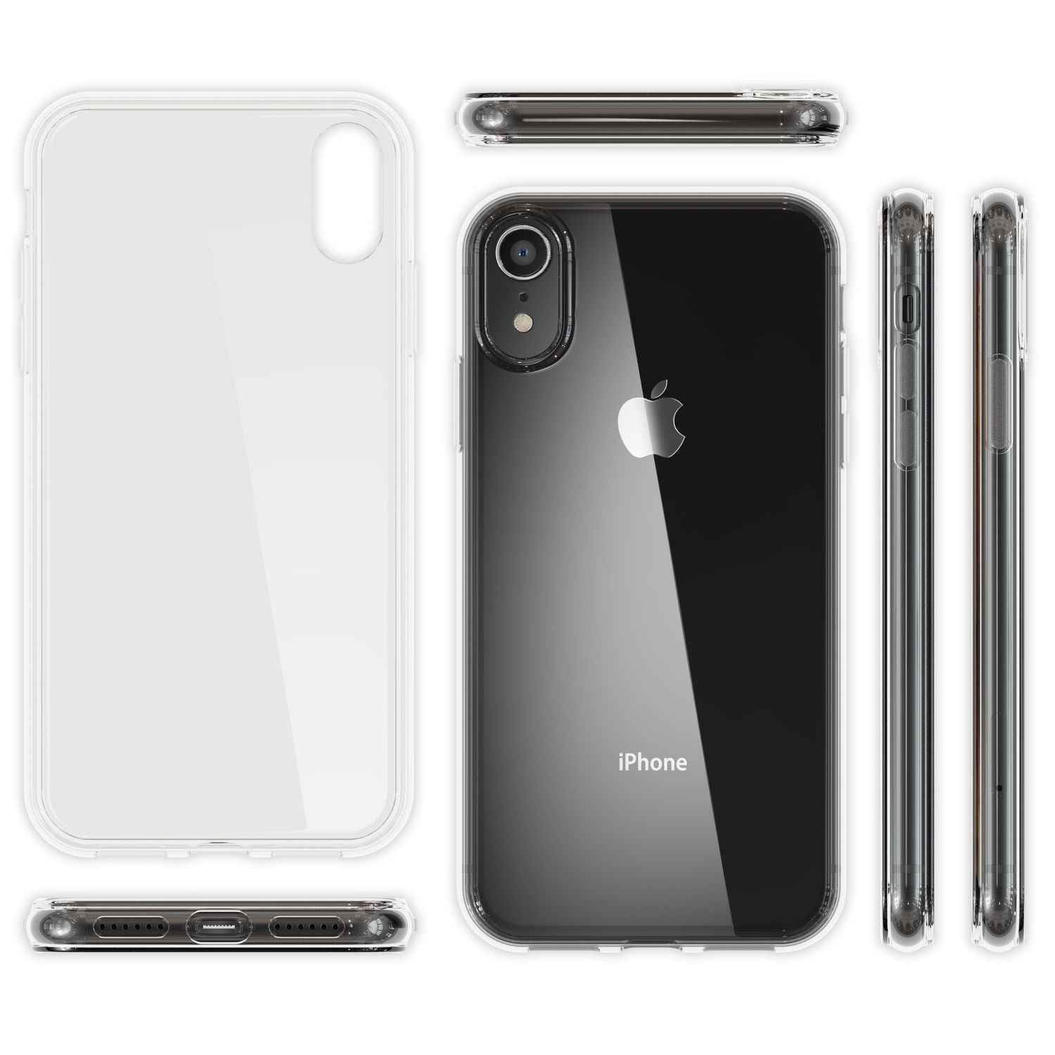 NALIA Handyhülle für Apple iPhone XR Hülle, Durchsichtige Silikon Schutzhülle