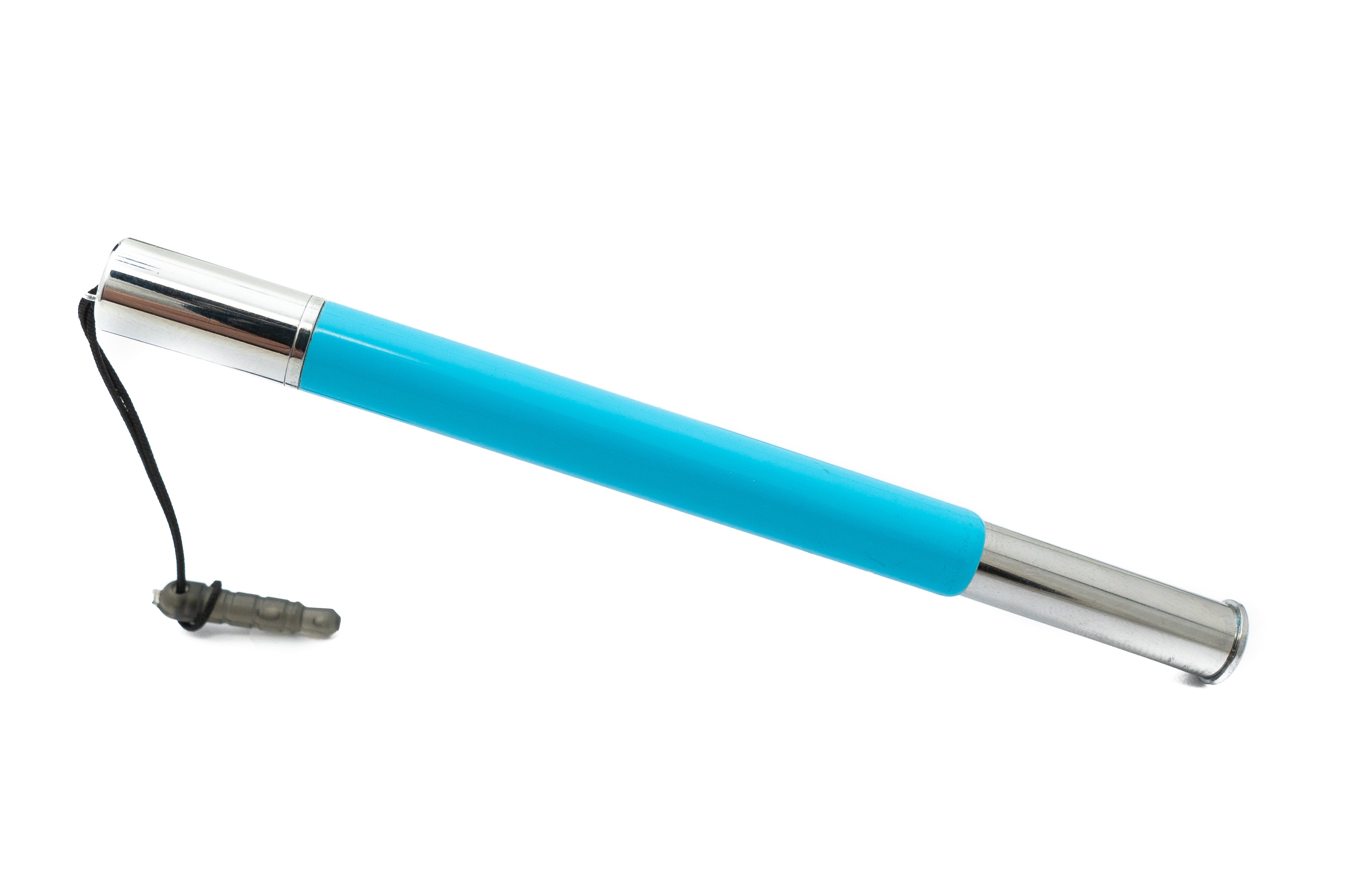 Touchpen Stylus aus Aluminium blau 10 cm ausfahrbar für Tablet Smartphone
