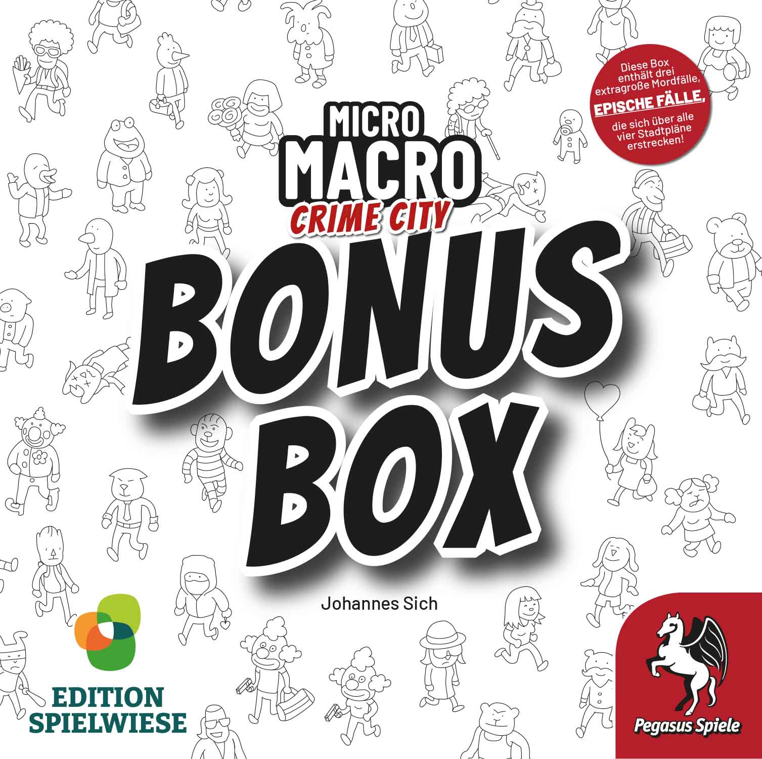 Spielerweiterung MicroMacro Crime City Bonus Box 14 Fälle aus Pappe | Tinisu