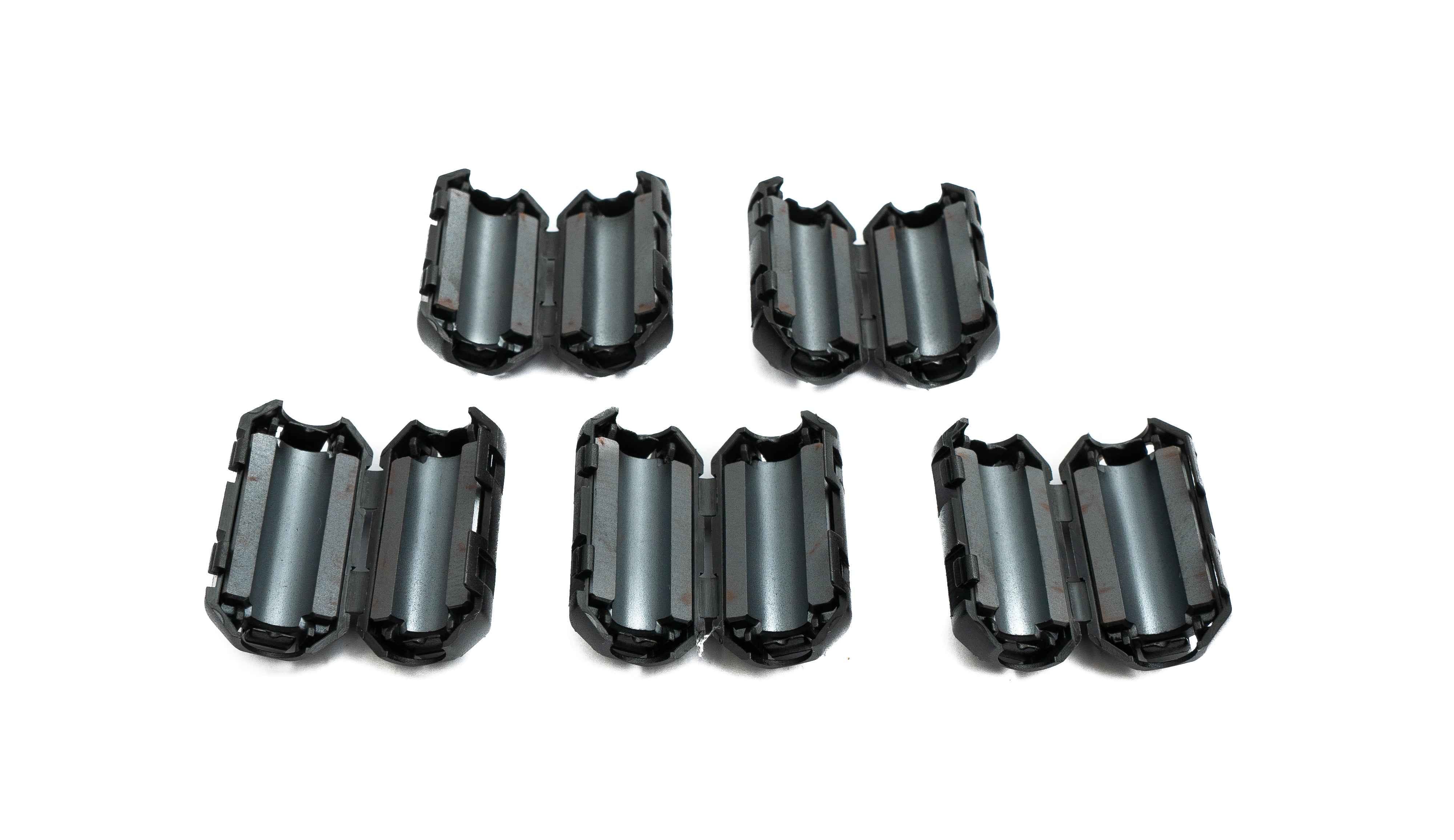SYSTEM-S 5x Ferritkern 7 mm Ø geteilt Klappferrit Ringkern Mantelwellenfilter für Kabel