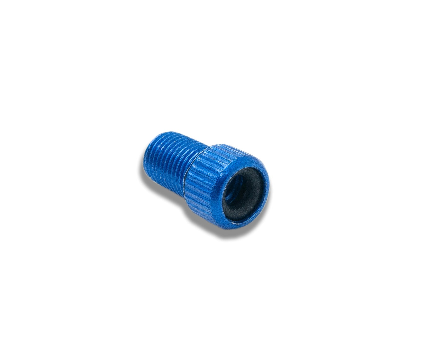 Ventiladapter Presta auf Schrader Aluminium blau 15 mm | System-S