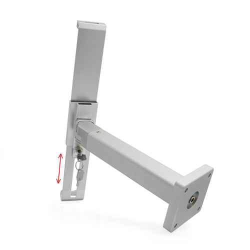 SYSTEM-S Universal Präsentation Wandhalter Haltearm abschließbar Wandhalterung für Tablet PC´s von 9.7-12 Zoll