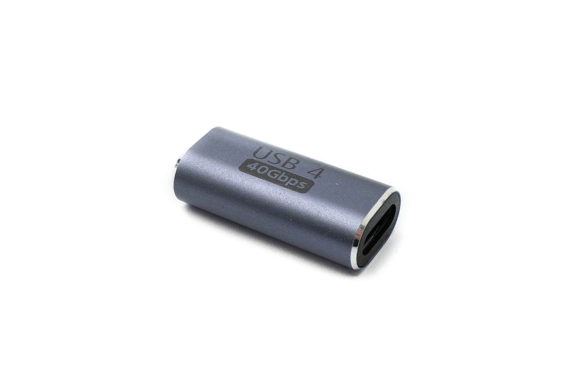 SYSTEM-S USB4 USB Adapter Typ C Buchse zu Buchse 40 Gbit/s USB 4.0 Kabel in Grau