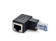 LAN Adapter RJ45 Stecker zu Buchse Winkel Gigabit Ethernet schwarz 5,3 cm