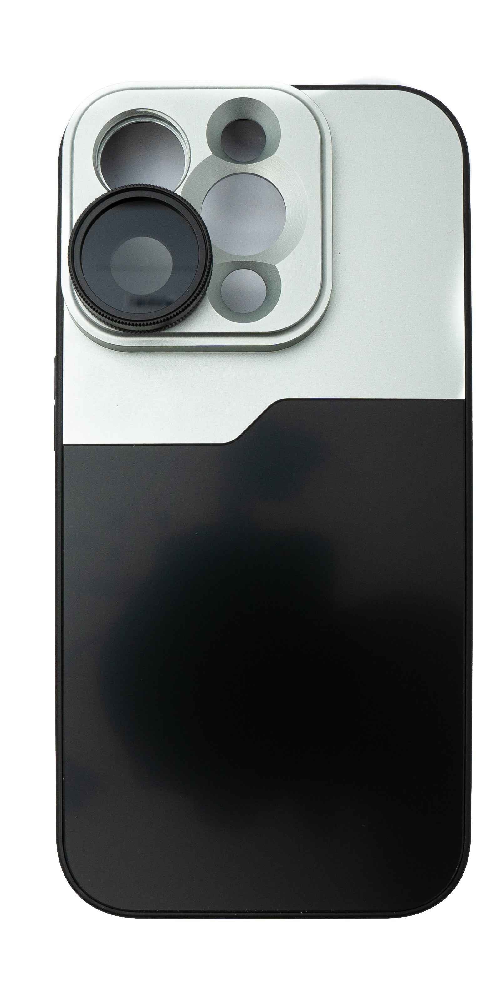 SYSTEM-S CPL Filter Circular Polarizer Linse mit Hülle in Schwarz für iPhone 14 Pro