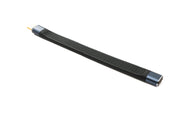 USB 4.0 Kabel Typ C Stecker zu Buchse flach 10 cm 40 Gbit/s 240 W Aluminium