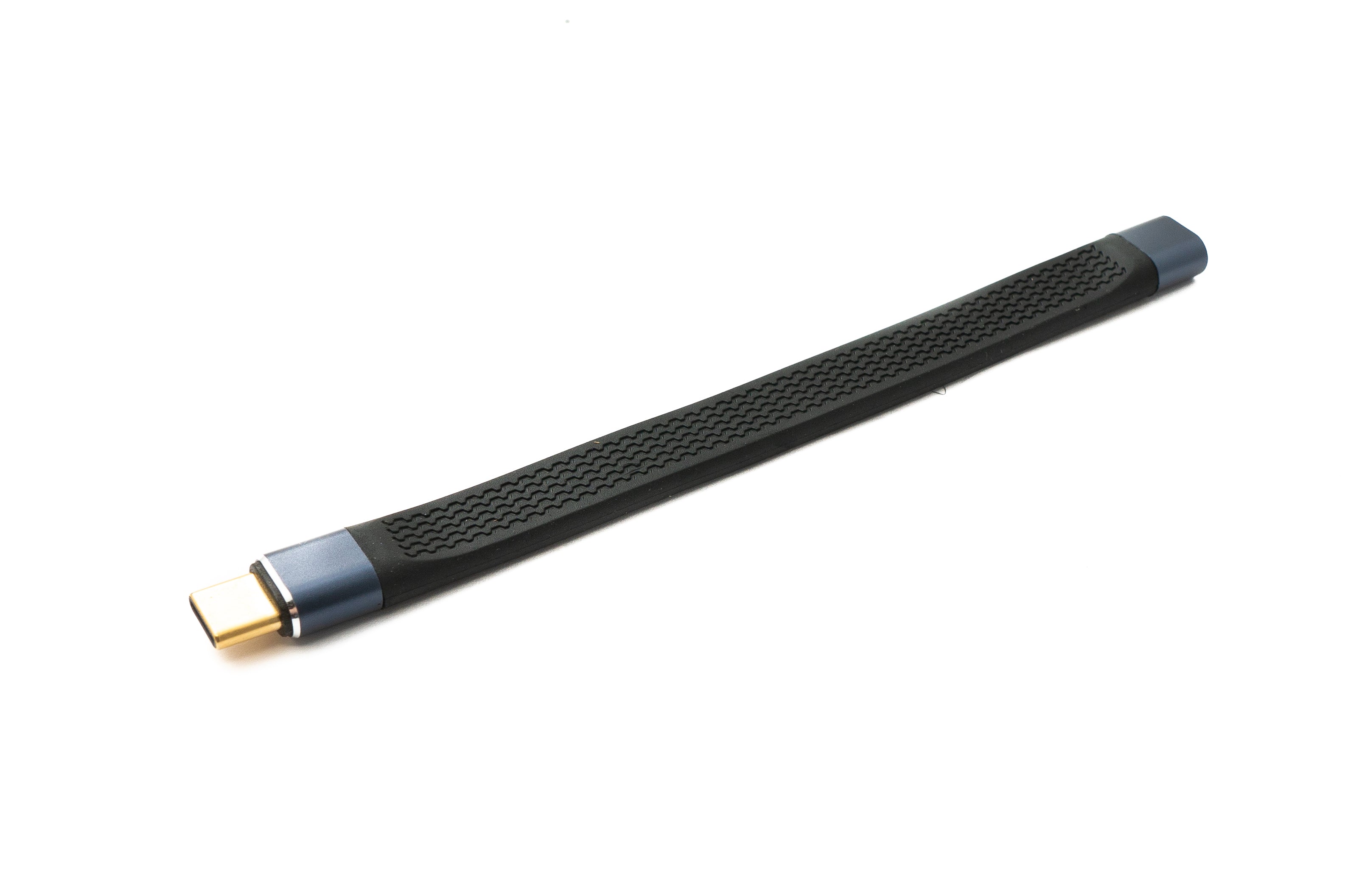 USB 4.0 Kabel Typ C Stecker zu Buchse flach 10 cm 40 Gbit/s 240 W Aluminium