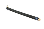 USB 4.0 Kabel Typ C Stecker zu Stecker 10 cm flach 40 Gbit/s 240 W Aluminium