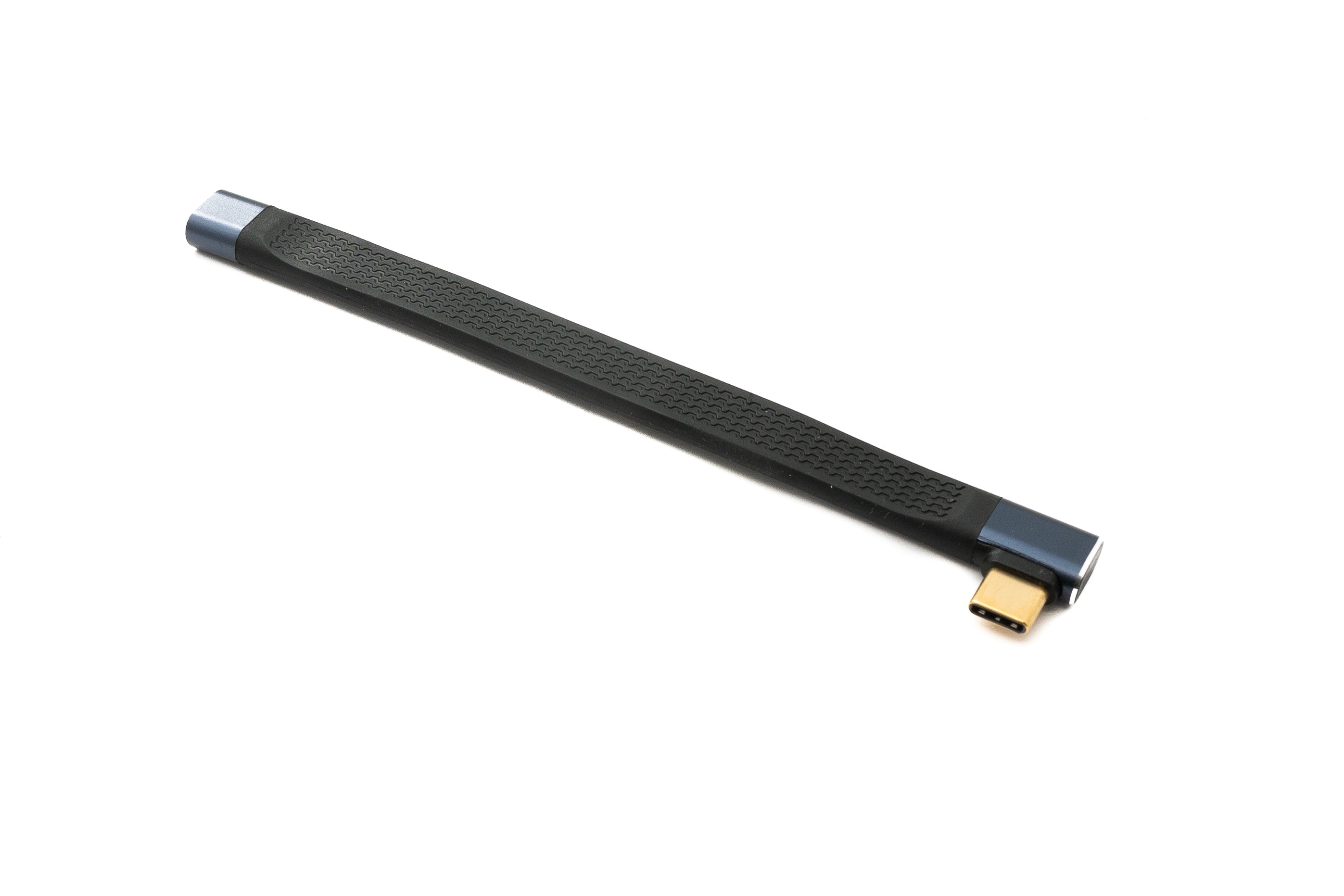 USB 4.0 Kabel Typ C Stecker zu Buchse 10 cm flach 40 Gbit/s 240 W Aluminium
