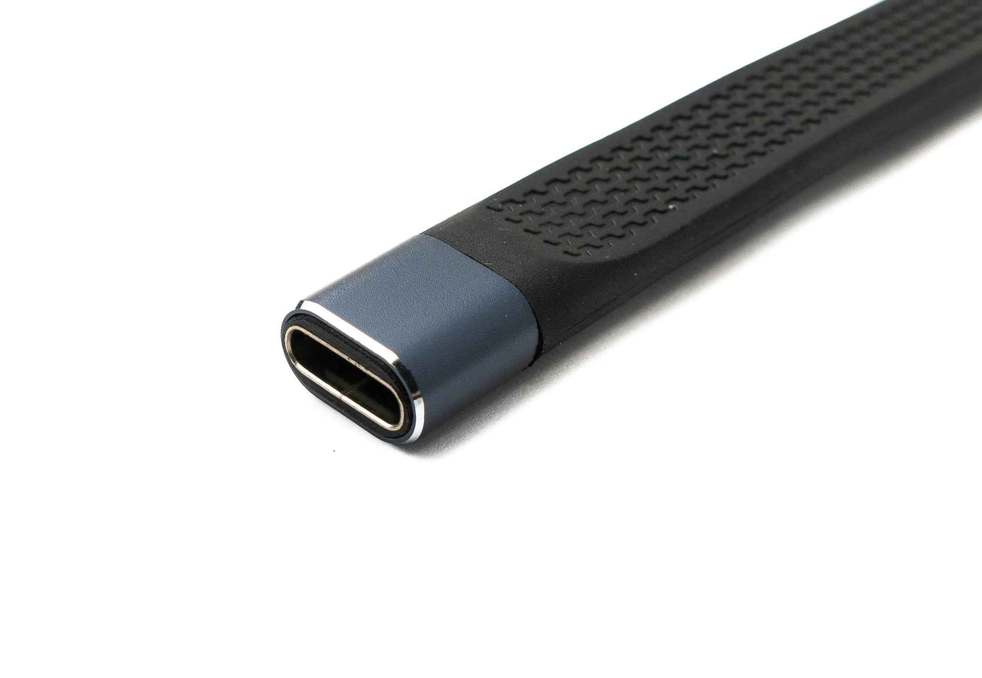 SYSTEM-S USB4 USB 10 cm Kabel Typ C Stecker zu Buchse Winkel flach 40 Gbit/s 240 W USB 4.0 Kabel