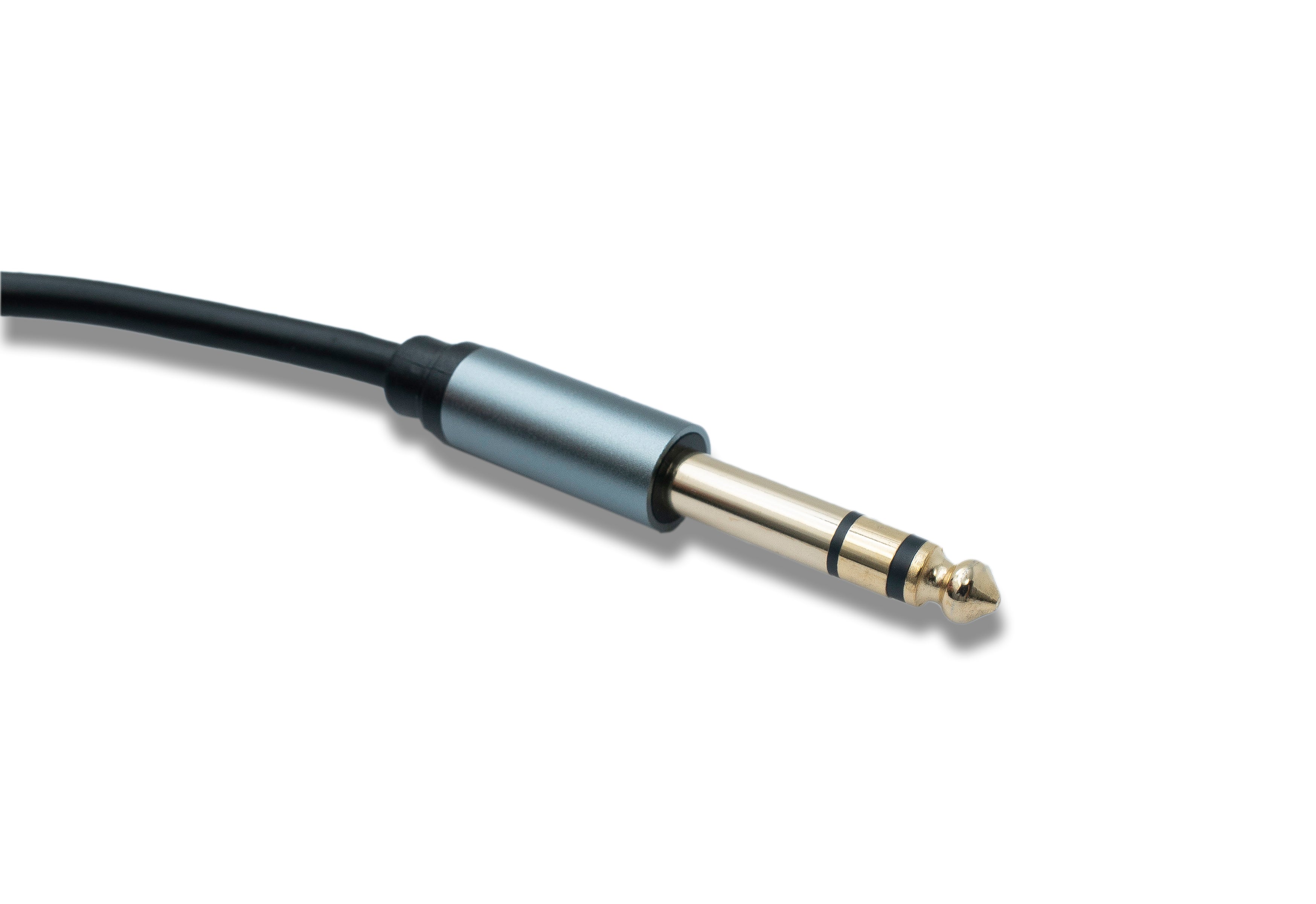 Audio-Klinke Kabel 10 m AUX 6,35 mm TRS Stecker zu Stecker schwarz 89318219