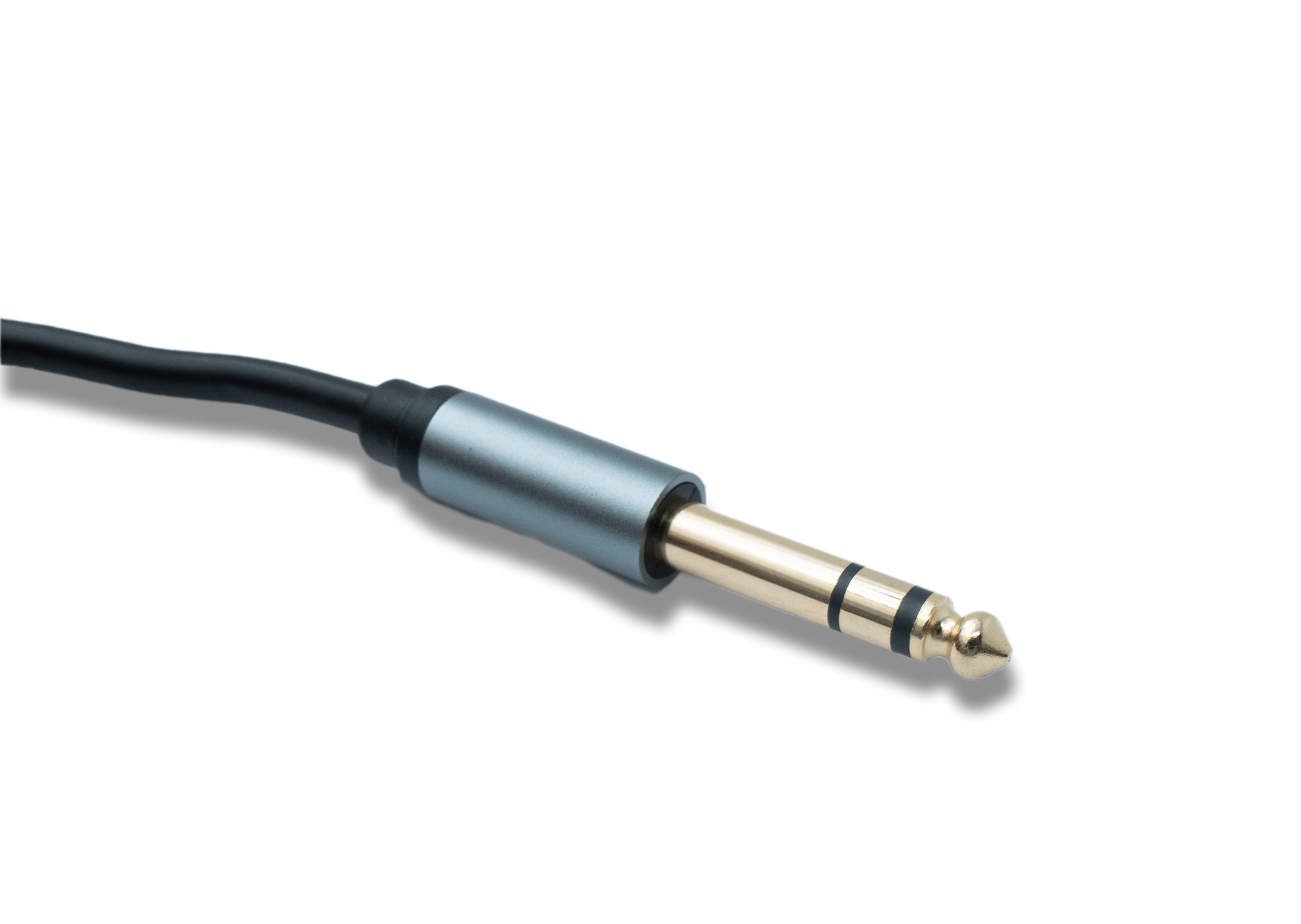 Audio-Klinke Kabel 10 m AUX 6,35 mm TRS Stecker zu Stecker schwarz 89318219