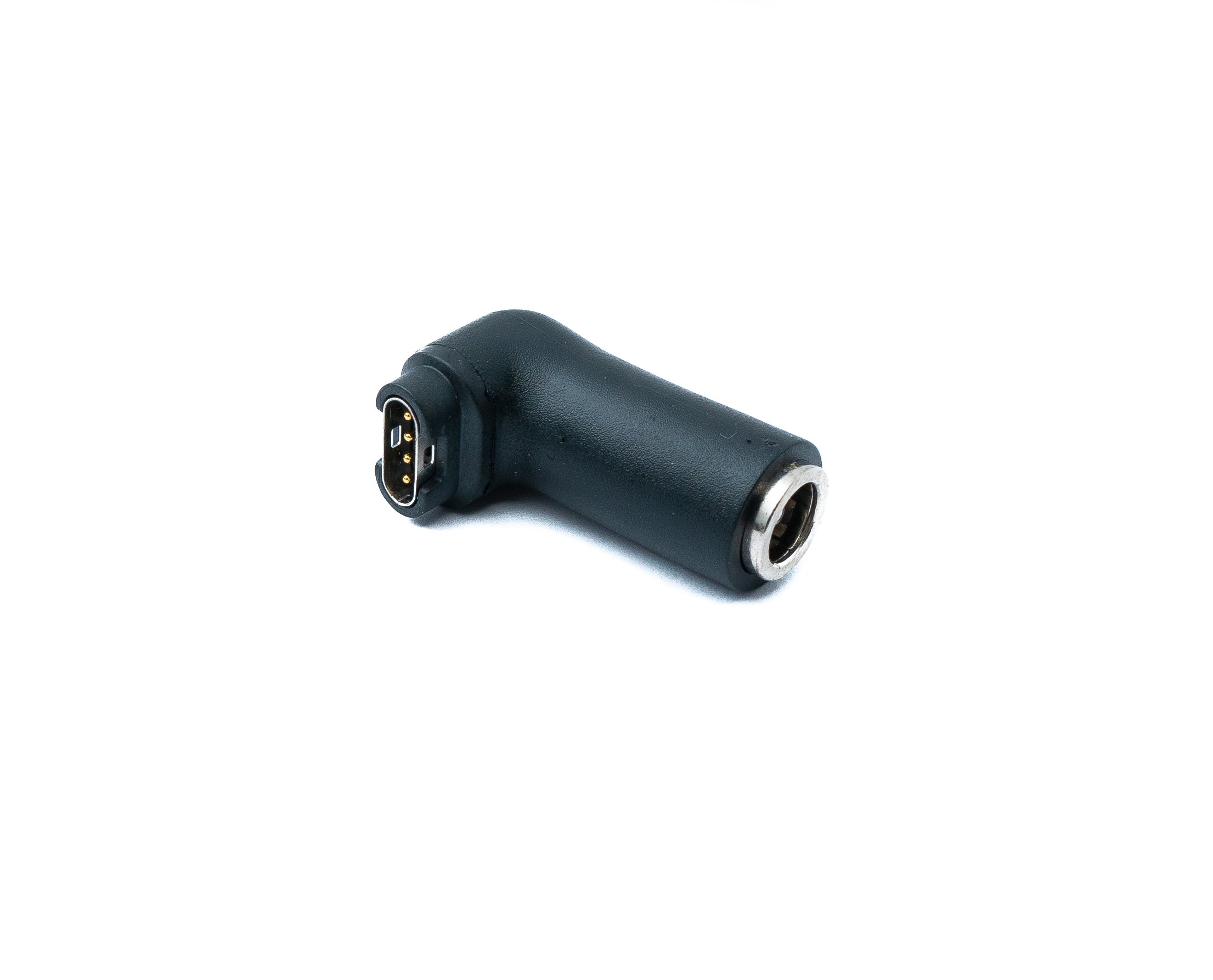 DC-Adapter Stecker zu Stecker 90-Grad-Winkel für Garmin Smartwatch schwarz