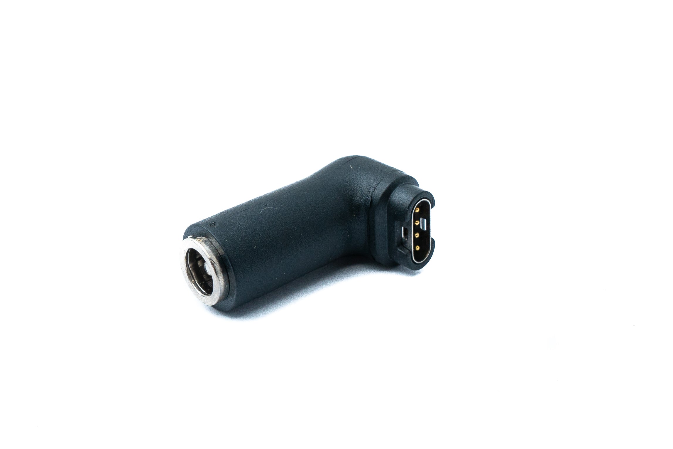 DC-Adapter Stecker zu Stecker 90-Grad-Winkel für Garmin Smartwatch schwarz