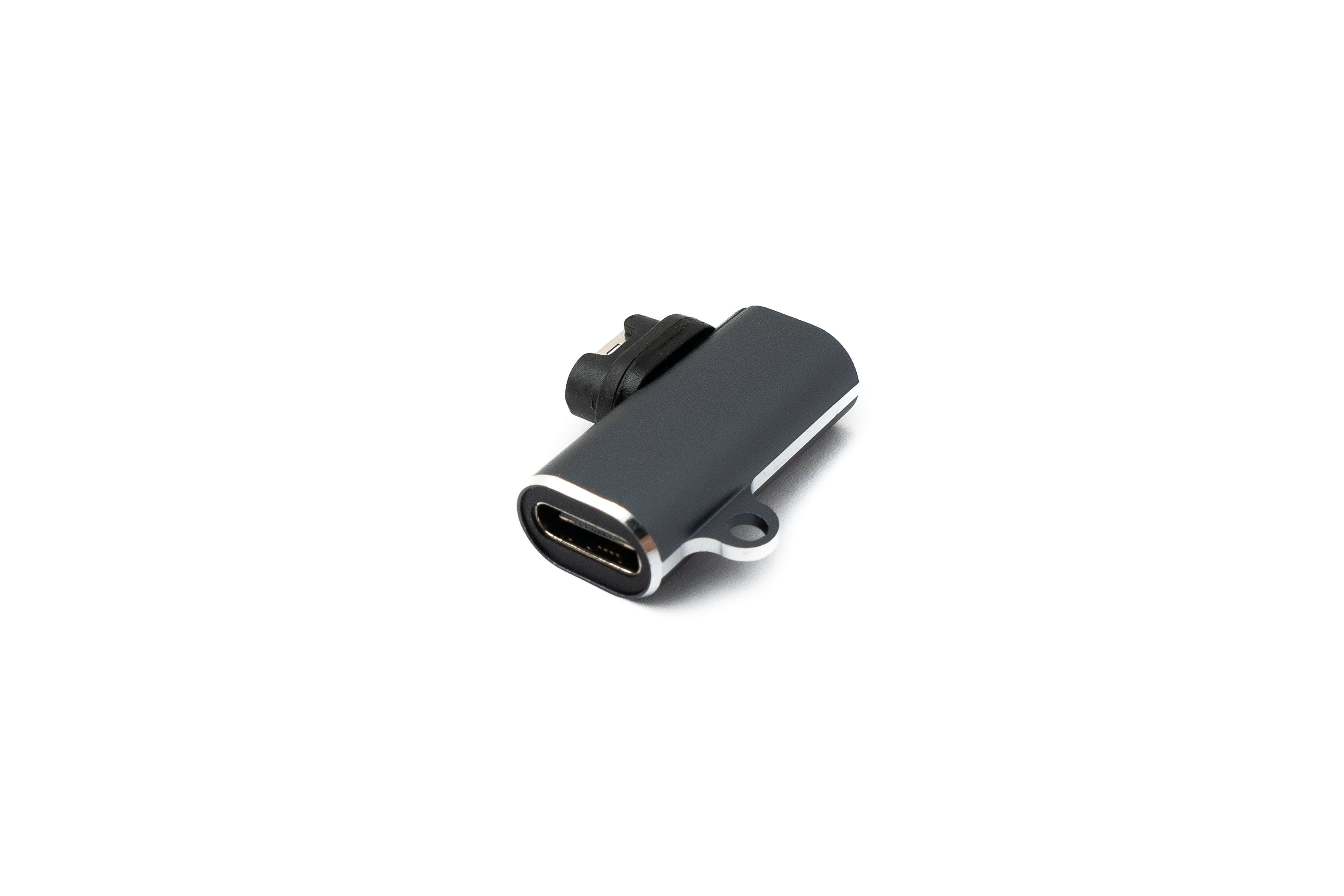 USB-C-Adapter gewinkelt für Garmin Smartwatch 2,4 cm grau | System-S