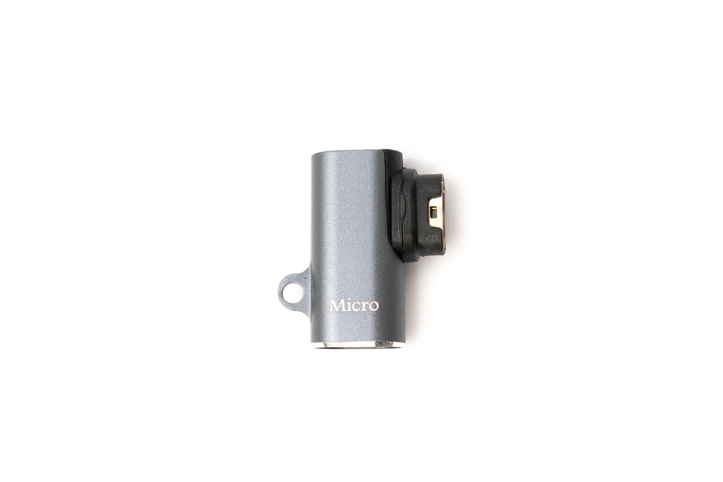 USB 2.0 Adapter Micro B Buchse zu Garmin Stecker gewinkelt grau | System-S