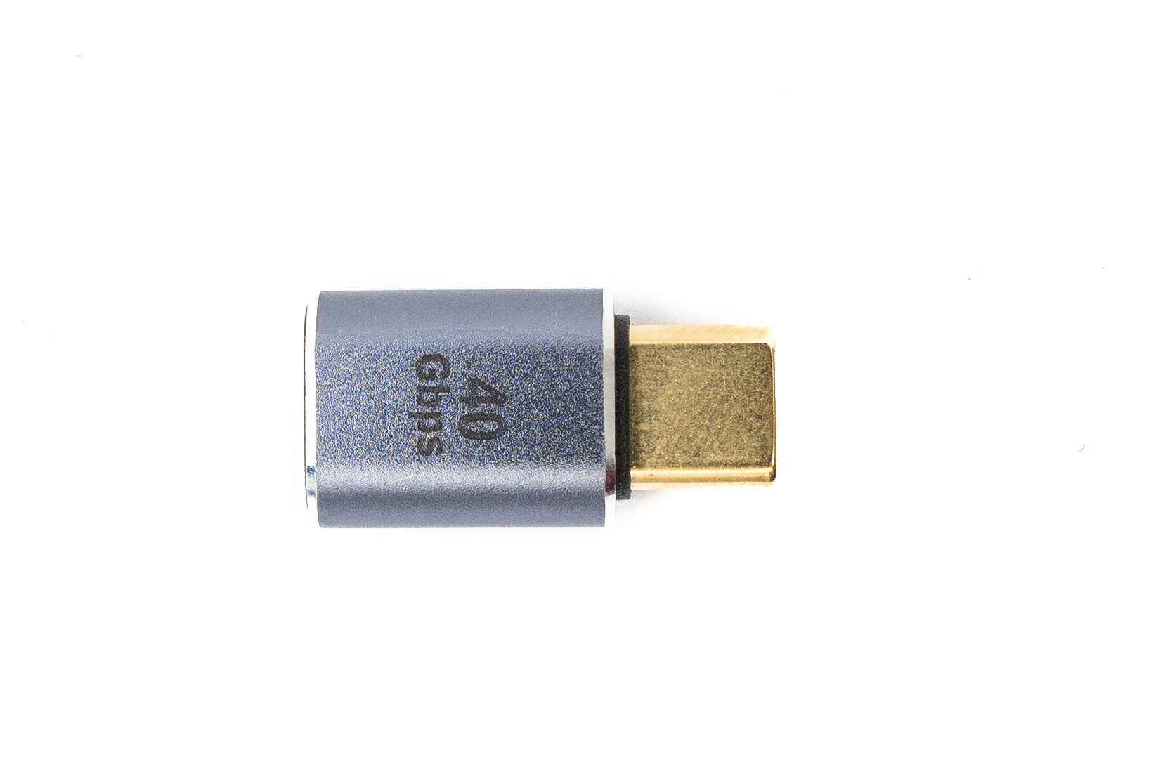 SYSTEM-S USB4 USB Adapter Typ C Stecker zu Buchse 40 Gbit/s USB 4.0 Kabel in Grau