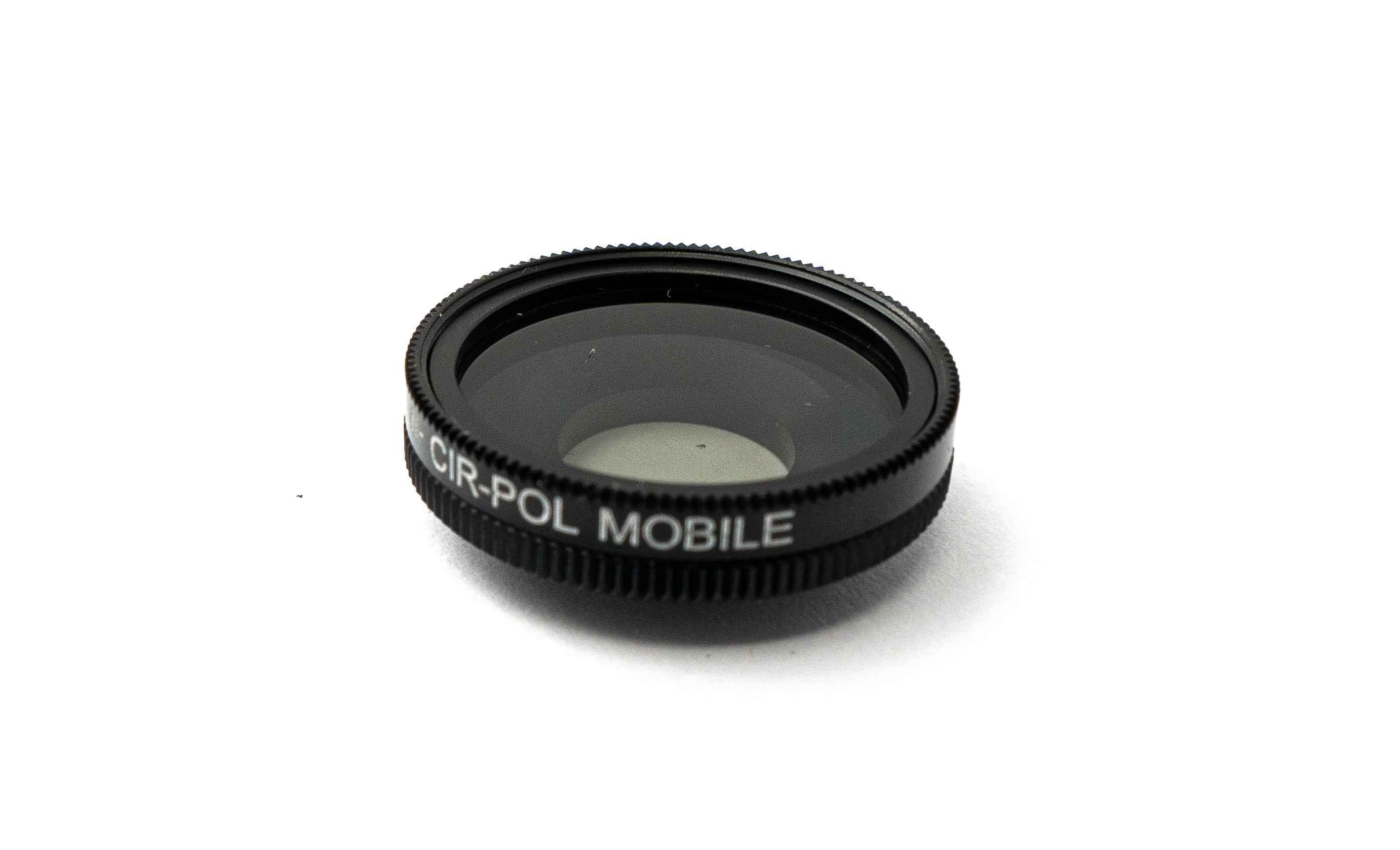 SYSTEM-S CPL Filter Circular Polarizer Linse mit Hülle in Schwarz für iPhone 14 Plus