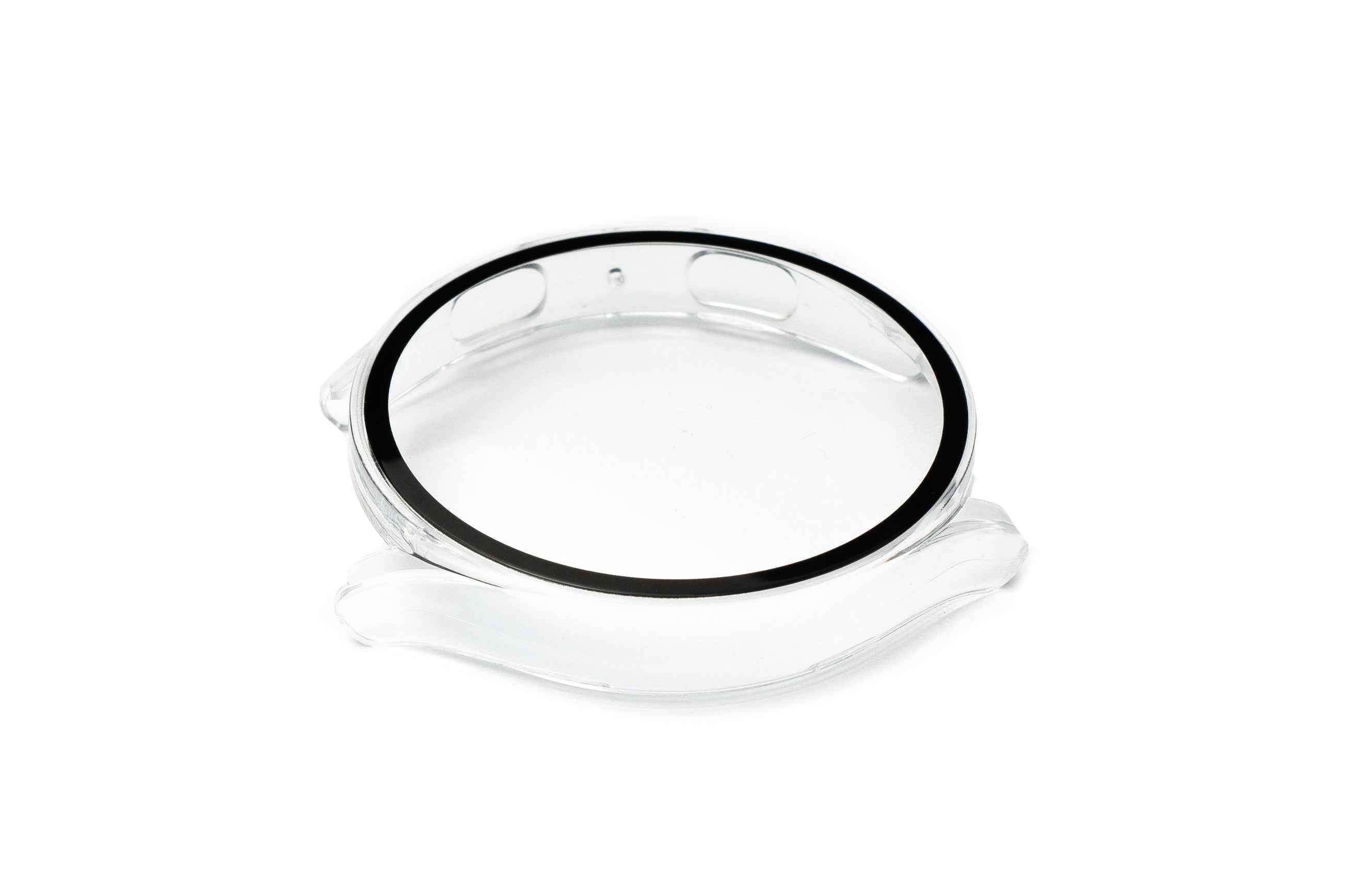 SYSTEM-S Schutz Hülle Case 44 mm aus PC für Samsung Galaxy Watch 5 4 in Transparent