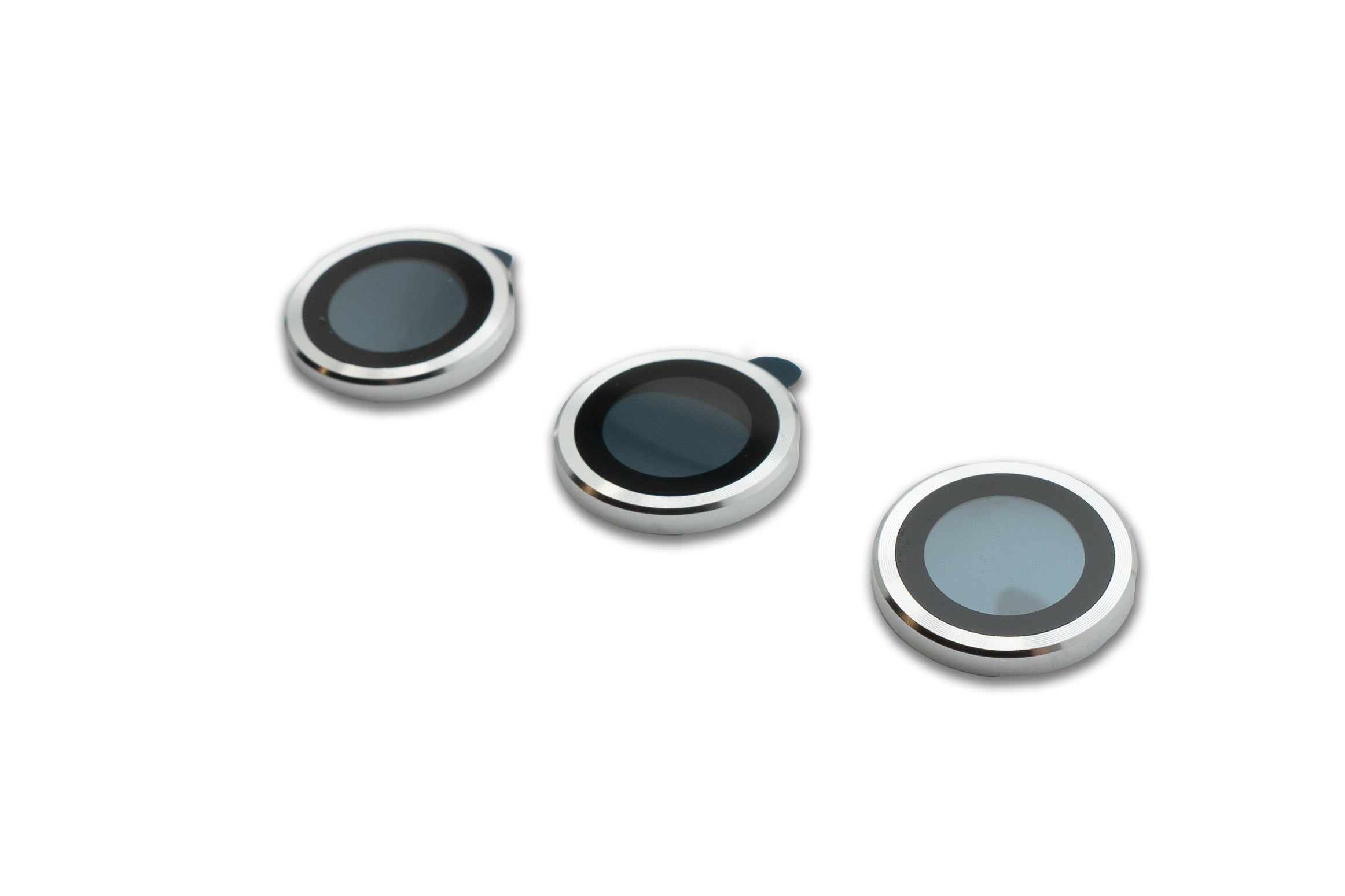 Kamera Schutz Linse Objektiv Abdeckung Glas Metall grau für iPhone 13 Pro + Max