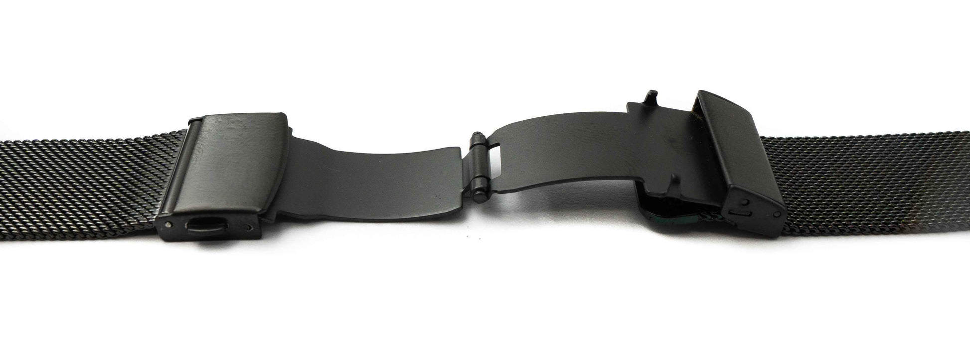 SYSTEM-S Armband Milanaise aus Metall für Fitbit Versa 2 1 Lite Smartwatch in Schwarz