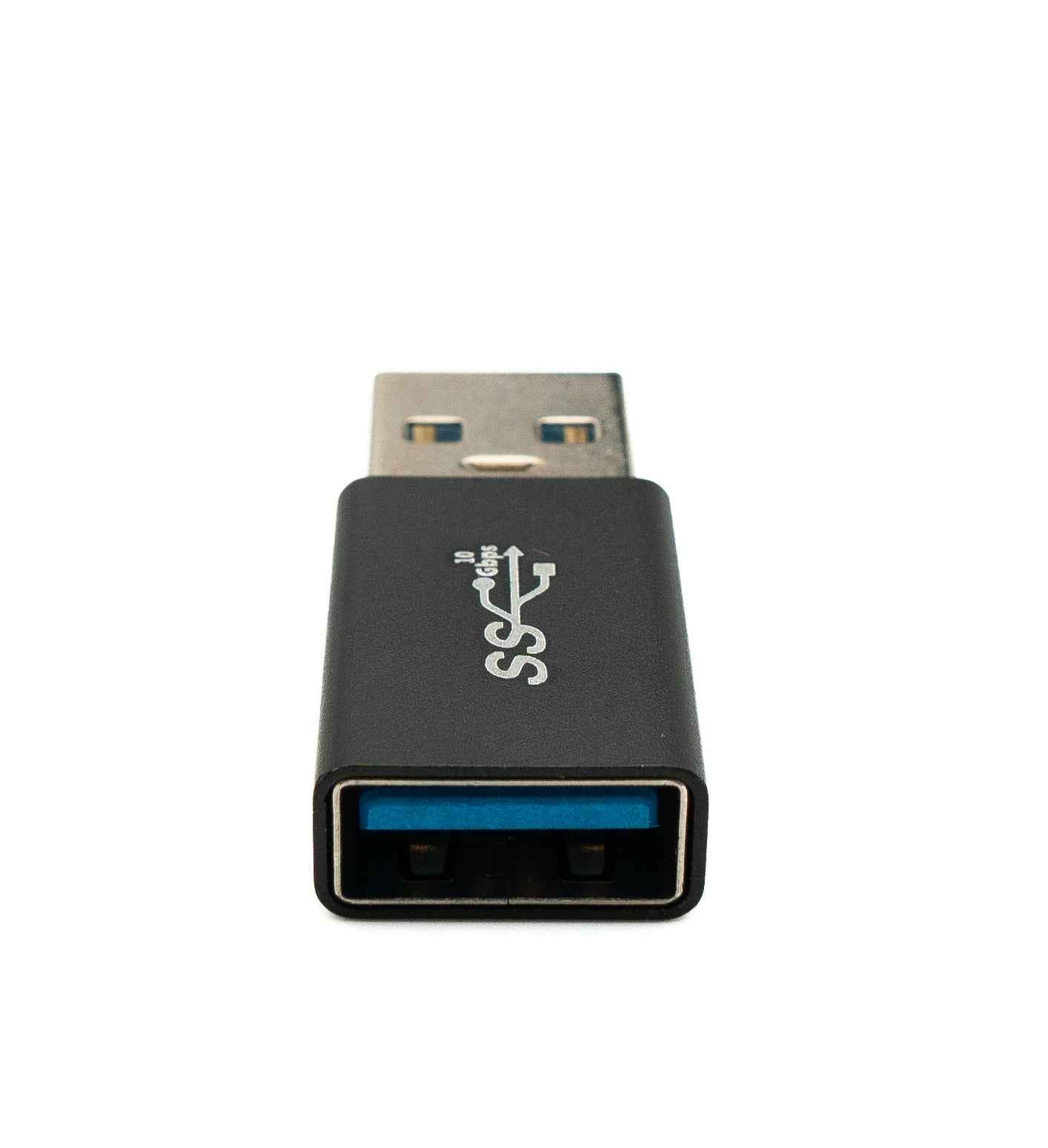 SYSTEM-S USB 3.0 Adapter Typ A Stecker zu Buchse in Schwarz