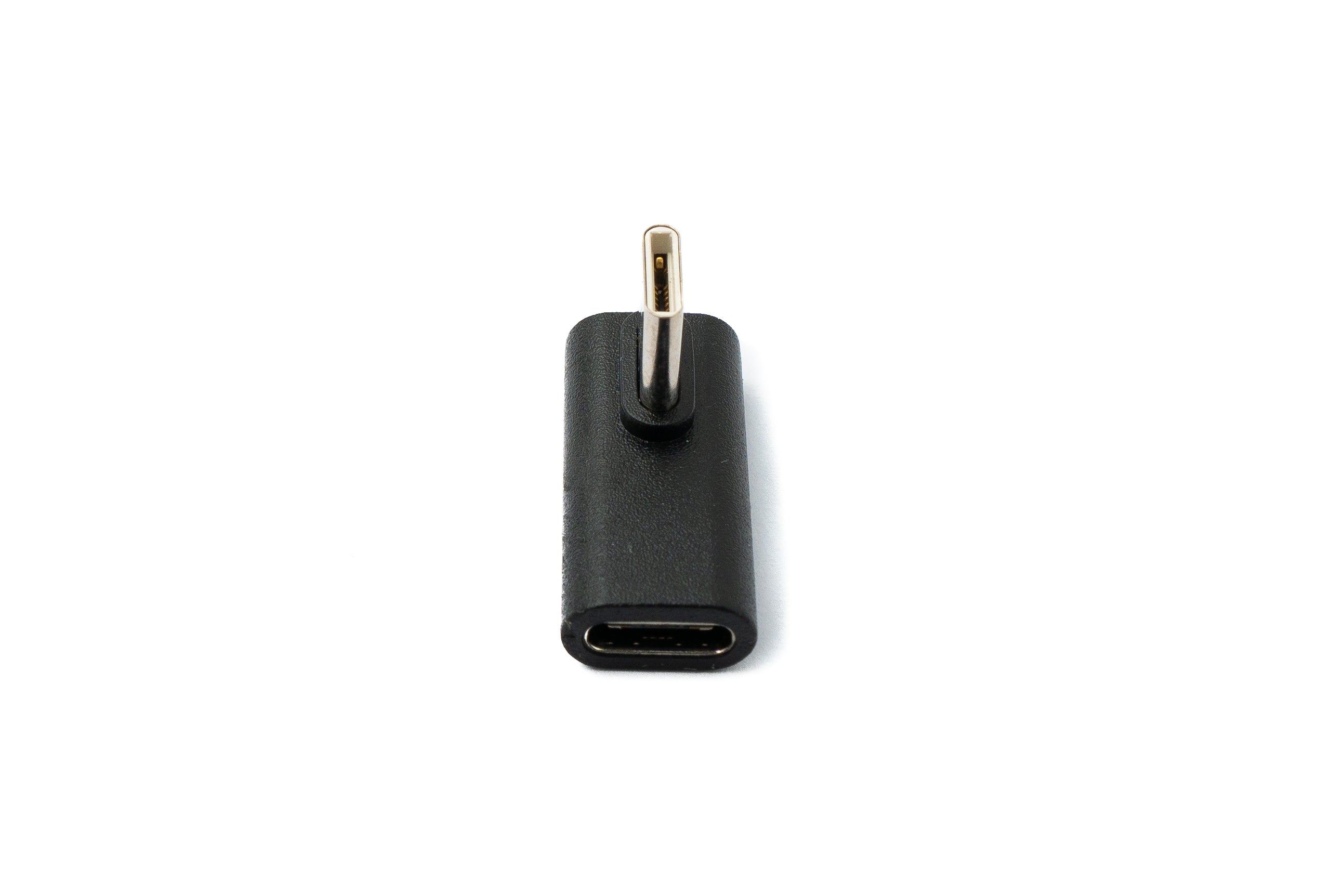 USB-C Winkeladapter USB 3.1 Stecker zu Buchse schwarz 2,5 cm 81639627 | System-S