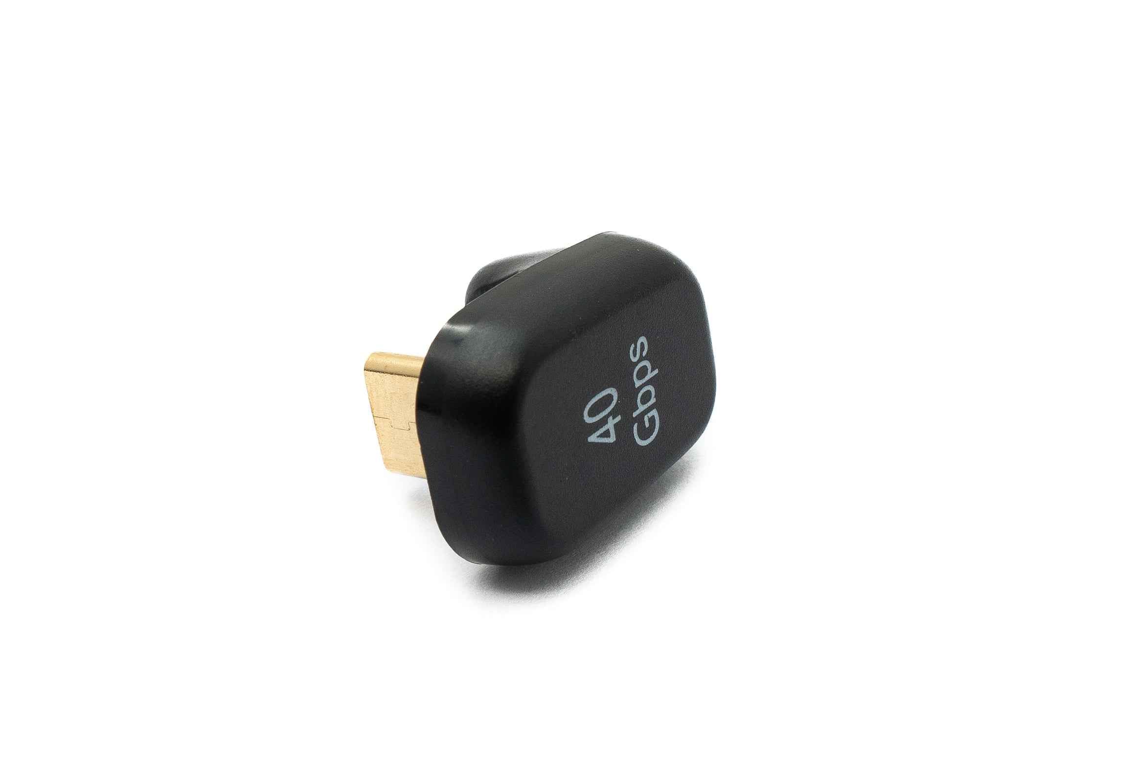 SYSTEM-S USB4 USB Adapter Typ C Stecker zu Buchse U Turn 180° Winkel 40 Gbit/s USB 4.0 Kabel