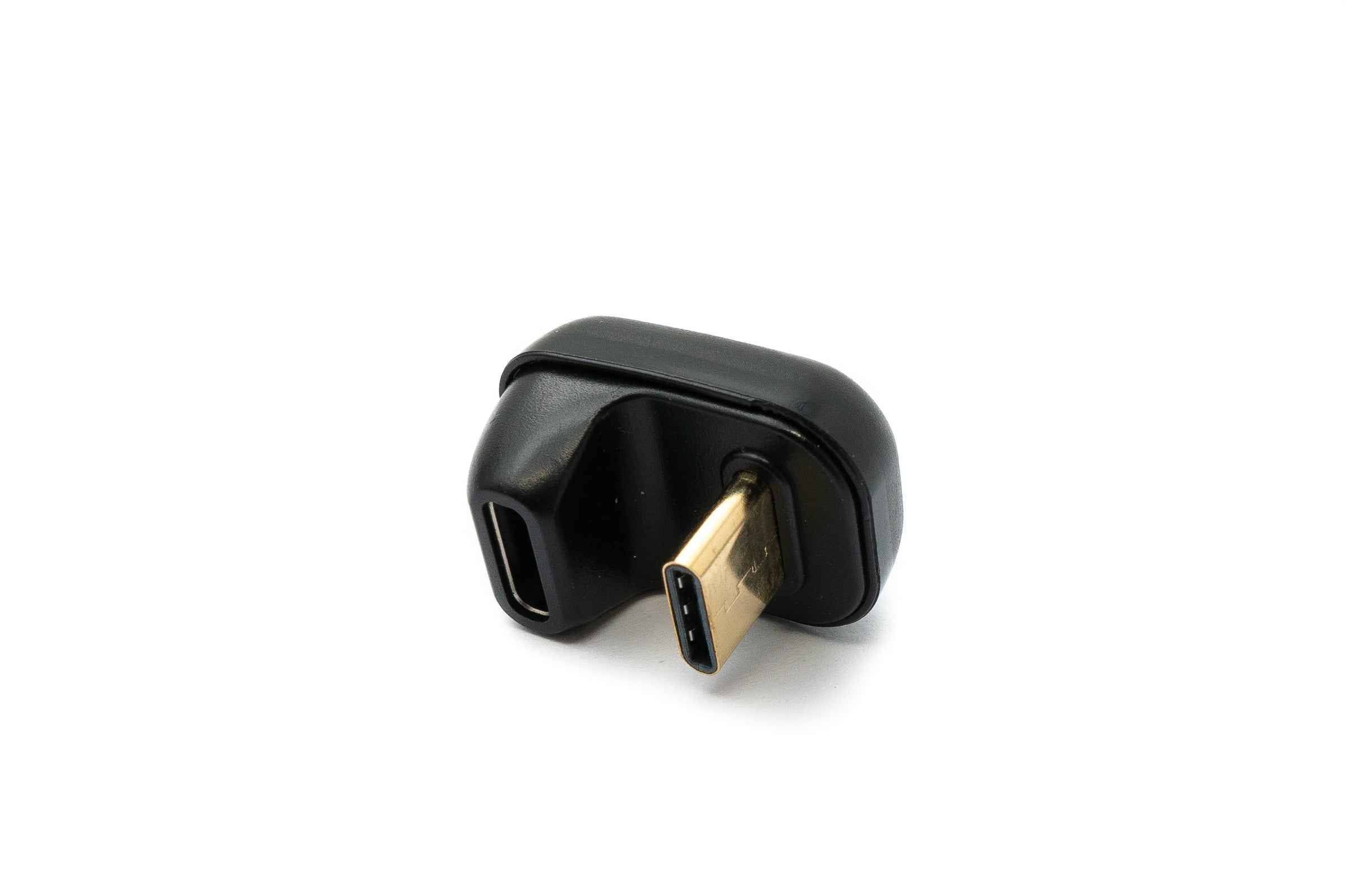 SYSTEM-S USB4 USB Adapter Typ C Stecker zu Buchse U Turn 180° Winkel 40 Gbit/s USB 4.0 Kabel