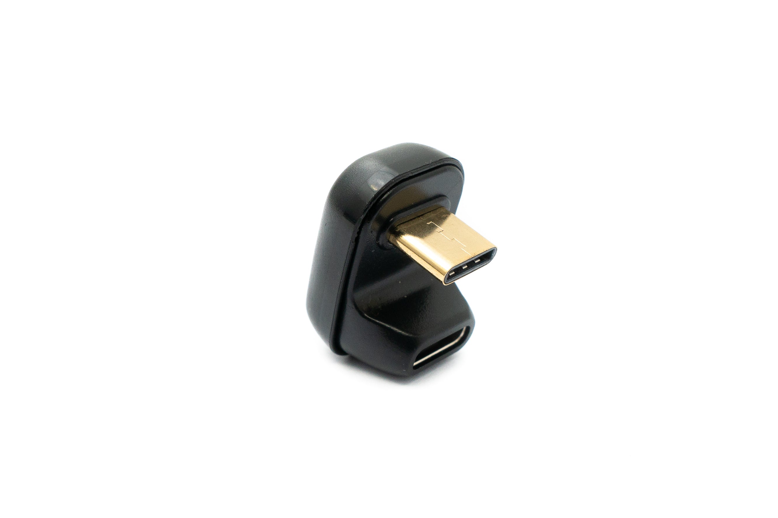 USB4 Adapter Typ C Stecker zu Buchse U-Turn 180° Winkel 40 Gbit/s schwarz
