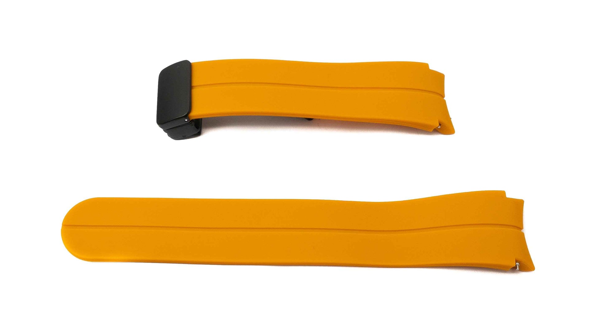 SYSTEM-S Armband 20 mm aus Silikon für Samsung Galaxy Watch 5 4 Smartwatch in Gelb