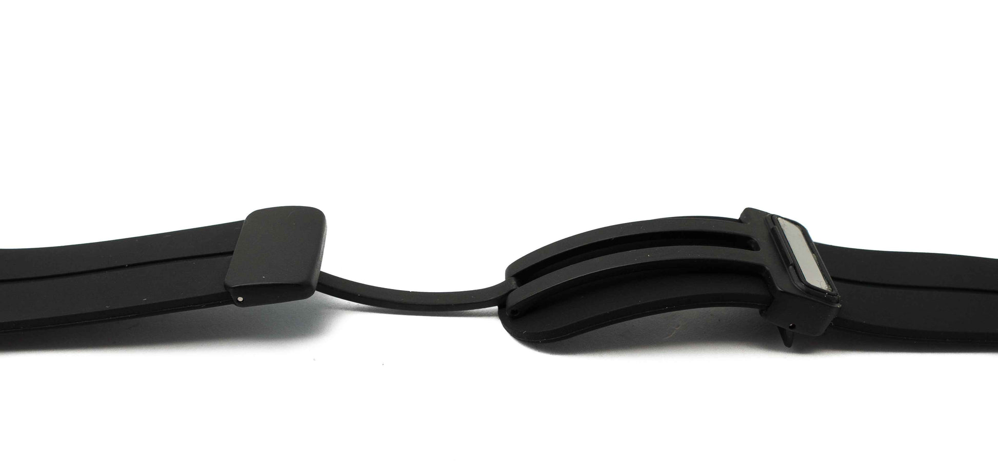 SYSTEM-S Armband 20 mm aus Silikon für Samsung Galaxy Watch 5 4 Smartwatch in Schwarz