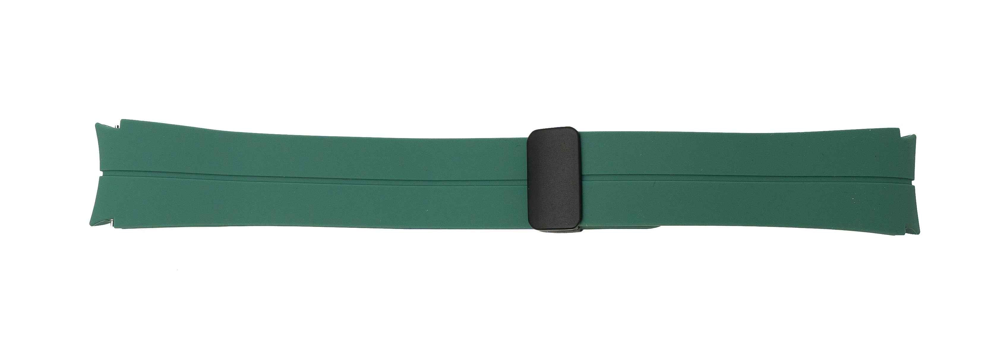 SYSTEM-S Armband 20 mm aus Silikon für Samsung Galaxy Watch 5 4 Smartwatch in Grün