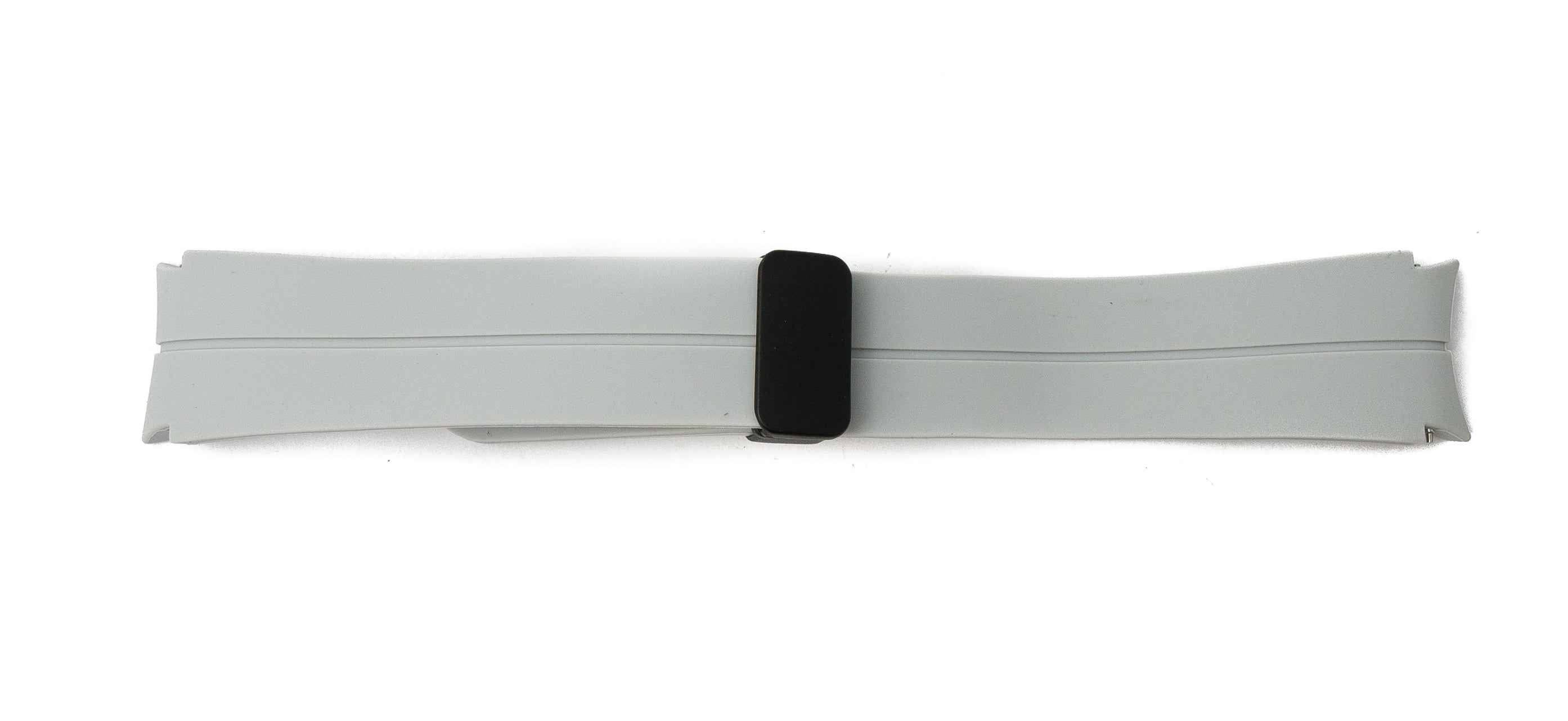 SYSTEM-S Armband 20 mm aus Silikon für Samsung Galaxy Watch 5 4 Smartwatch in Grau