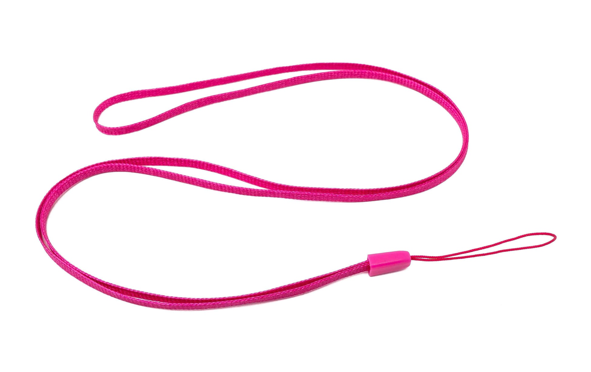 SYSTEM-S Halsband Umhängeband Trageband mit Schlaufe in Pink für Smartphone MP3-Player