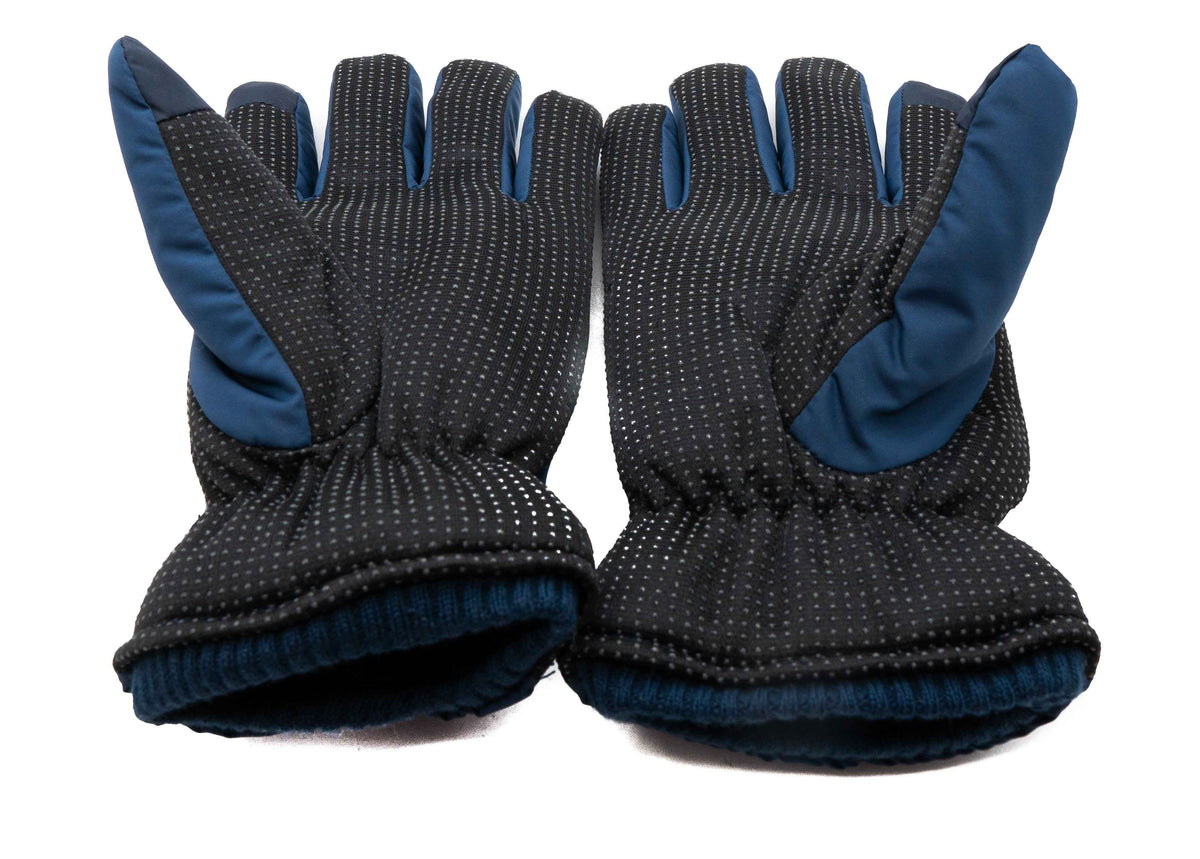 Anti-Rutsch-Handschuhe aus Polyester für Touchscreens in Blau | System-S