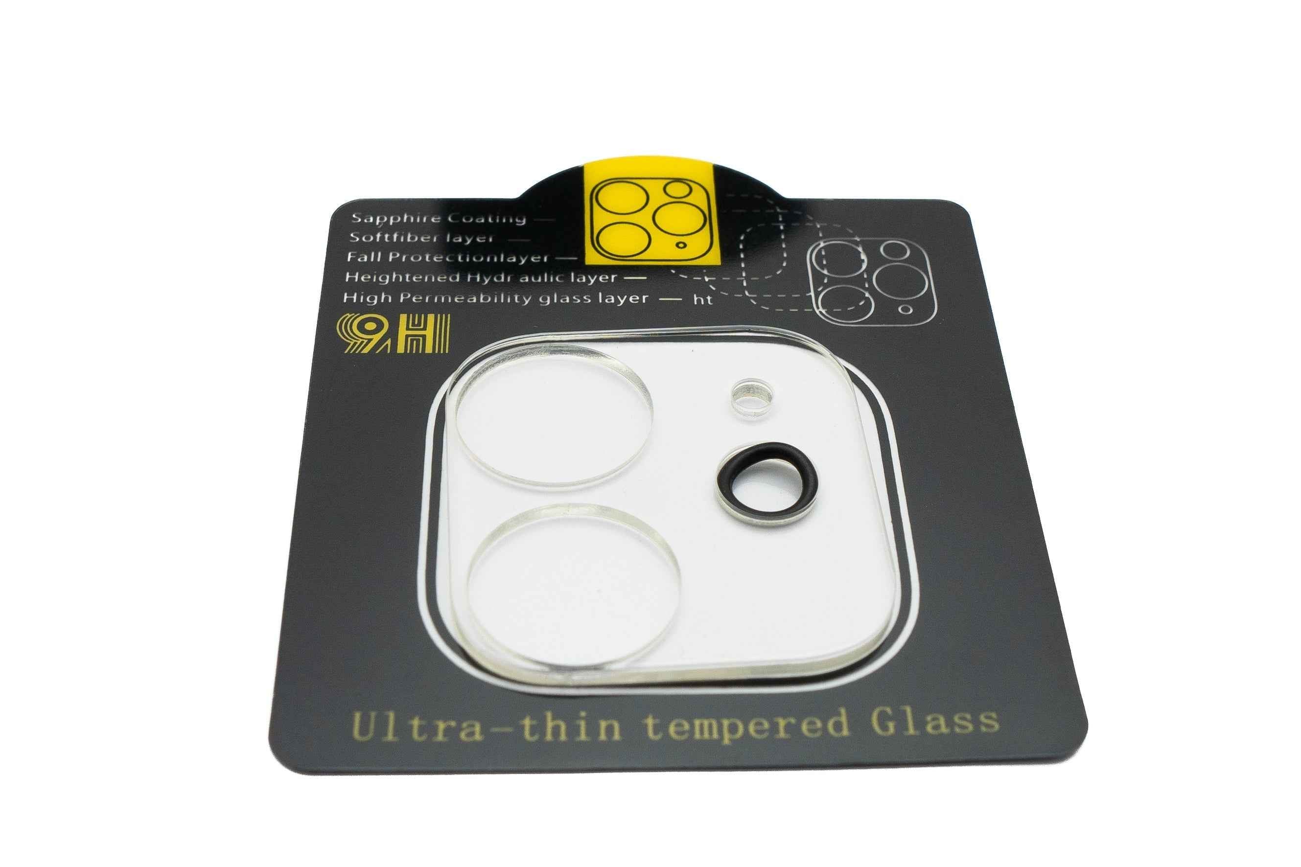 SYSTEM-S Kamera Schutz Linse Objektiv Abdeckung aus transparent Glas für iPhone 12