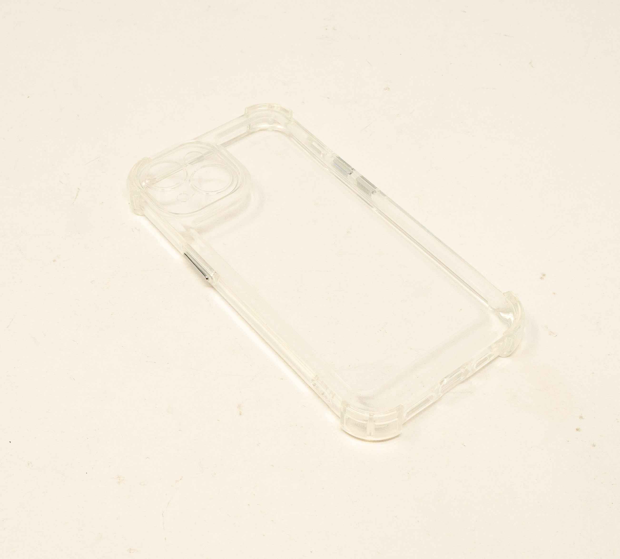 SYSTEM-S Schutzhülle stoßfest aus TPU in Weiß Transparent Hülle für iPhone 14 Pro Max