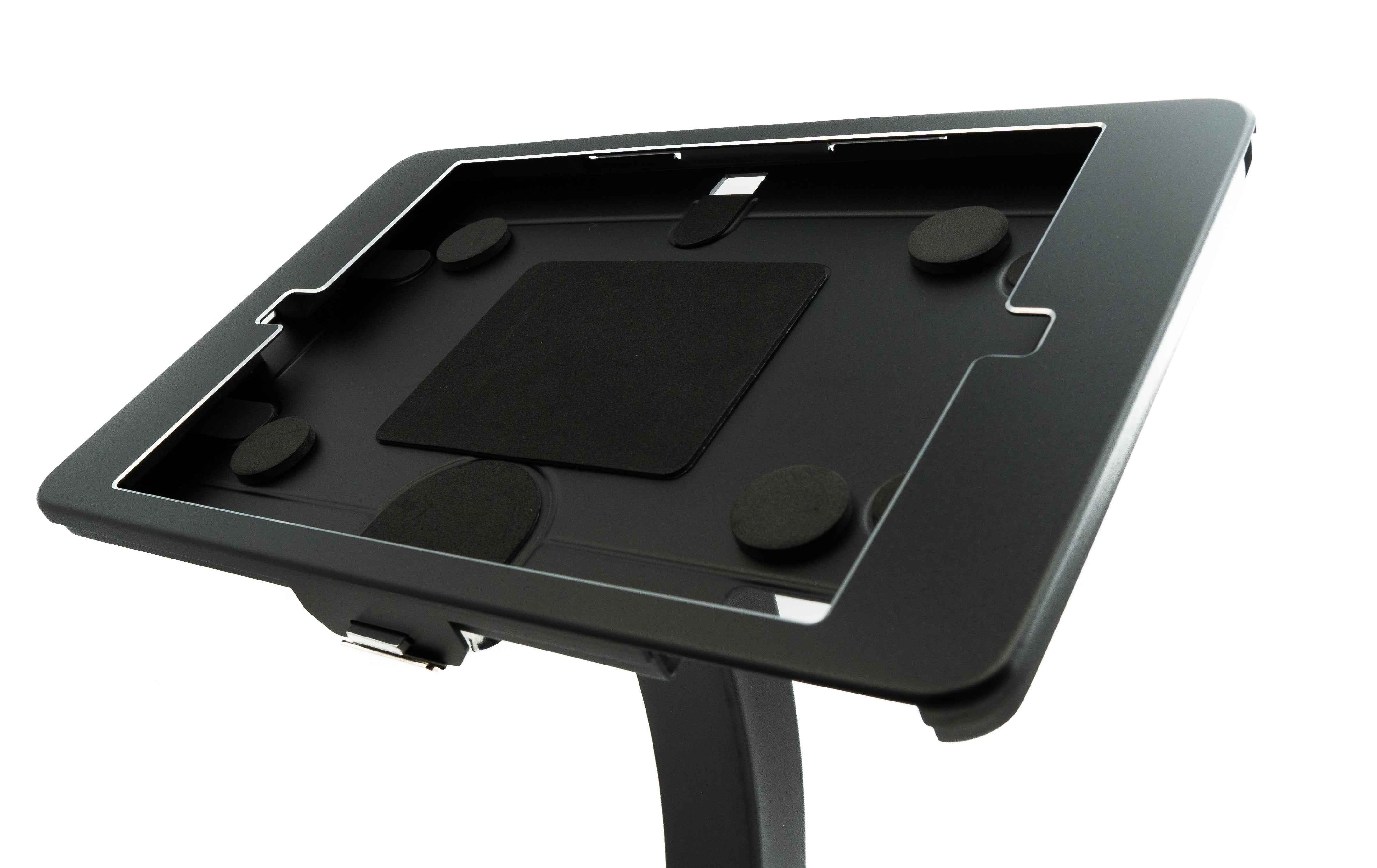 SYSTEM-S Wand Halterung abschließbar für für iPad 10.2" 9 8 7 in Schwarz