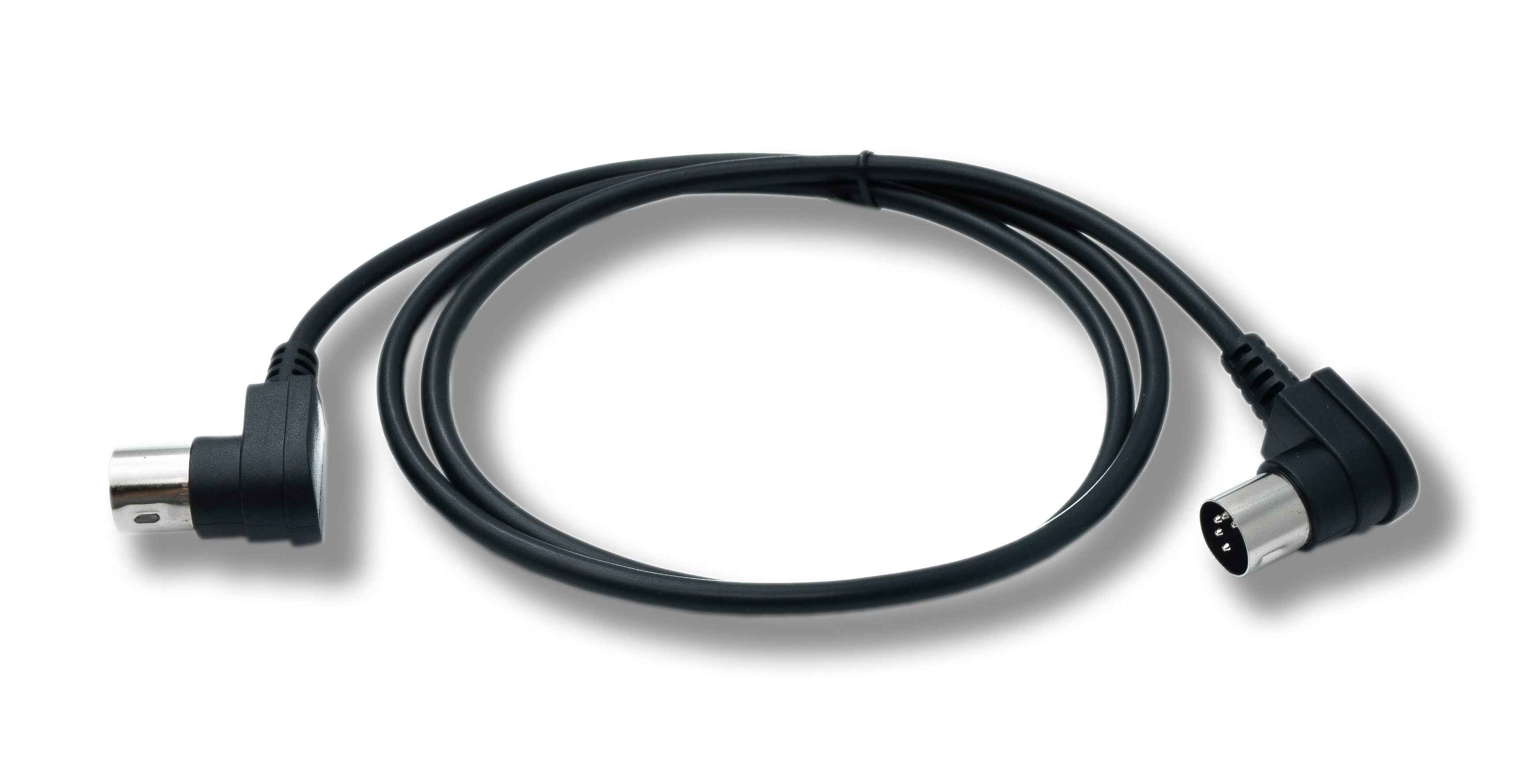 SYSTEM-S MIDI Kabel 100 cm Din 5 Pin Stecker zu Stecker Winkel