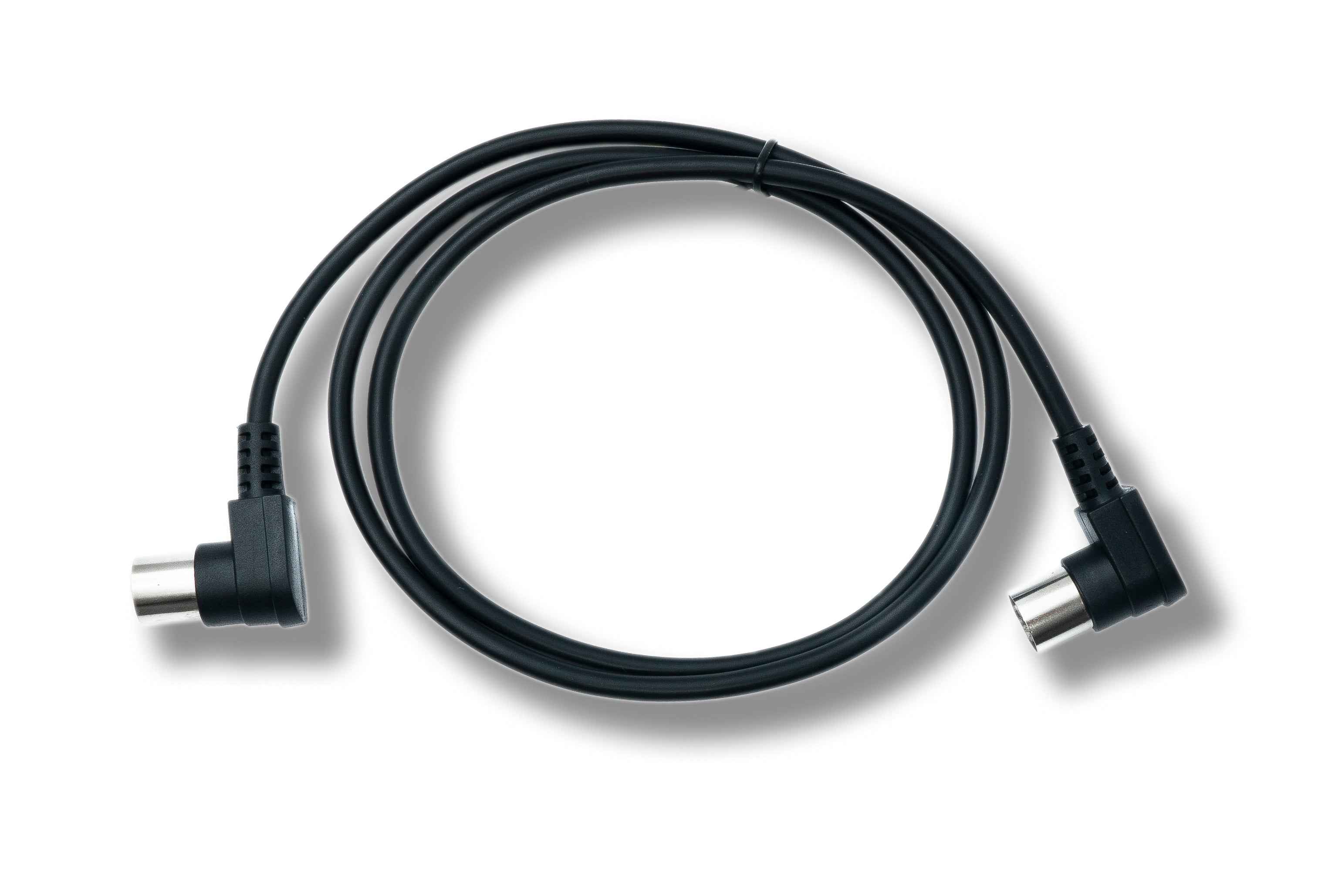 SYSTEM-S MIDI Kabel 100 cm Din 5 Pin Stecker zu Stecker Winkel