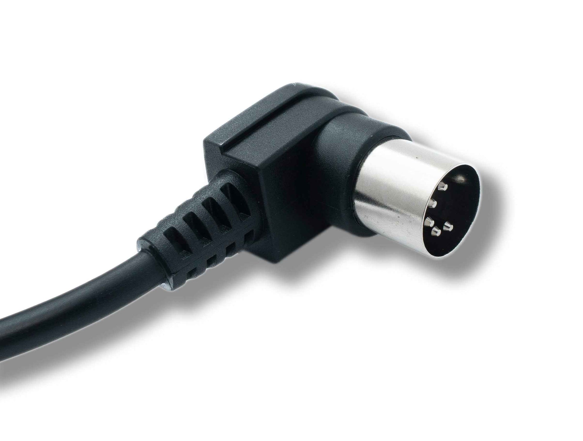 SYSTEM-S MIDI Kabel 100 cm Din 5 Pin Stecker zu Stecker Winkel