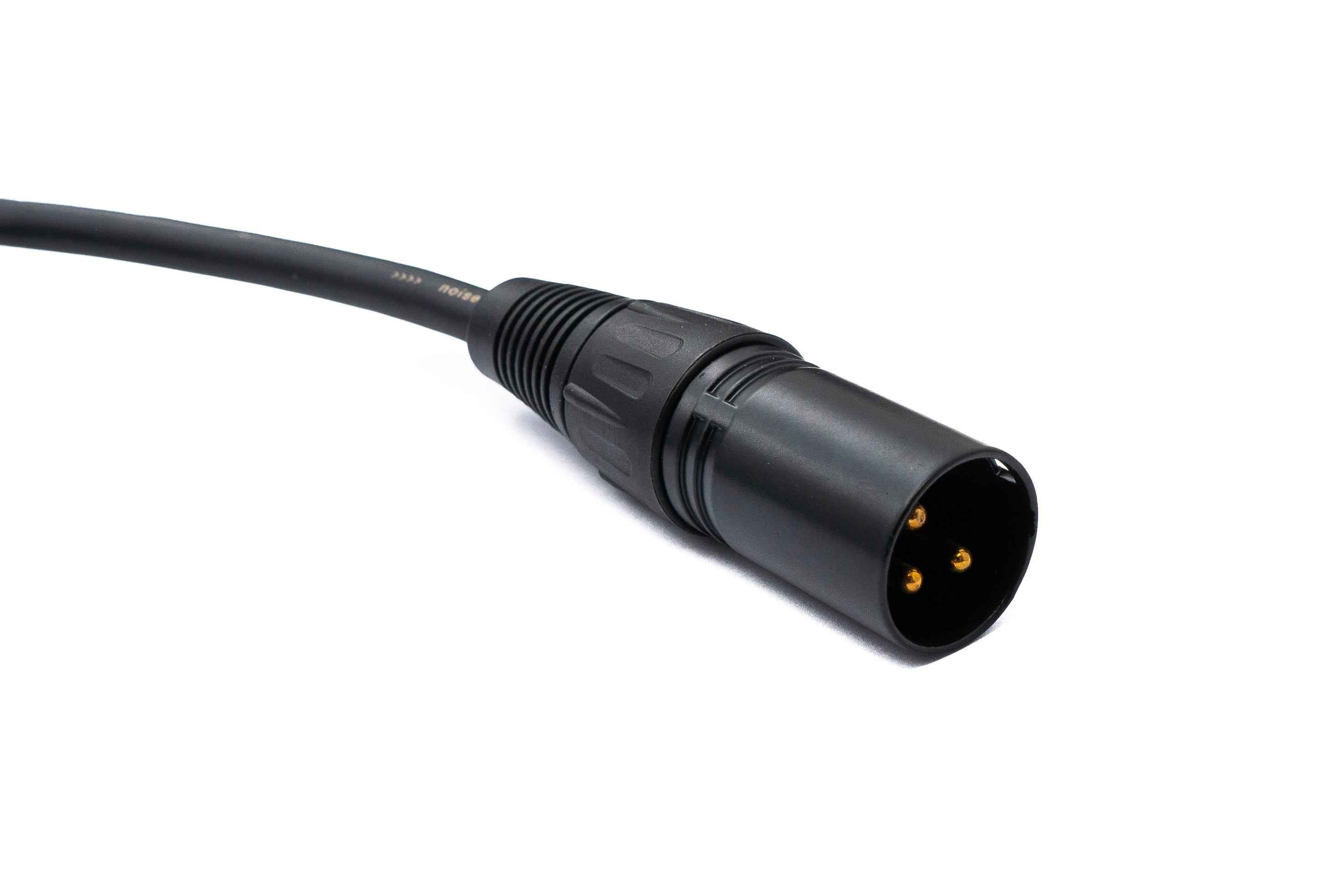 SYSTEM-S Audio XLR Kabel 100 cm 3 polig Stecker zu Klinke AUX 3,5 mm 3 polig TRS Stecker