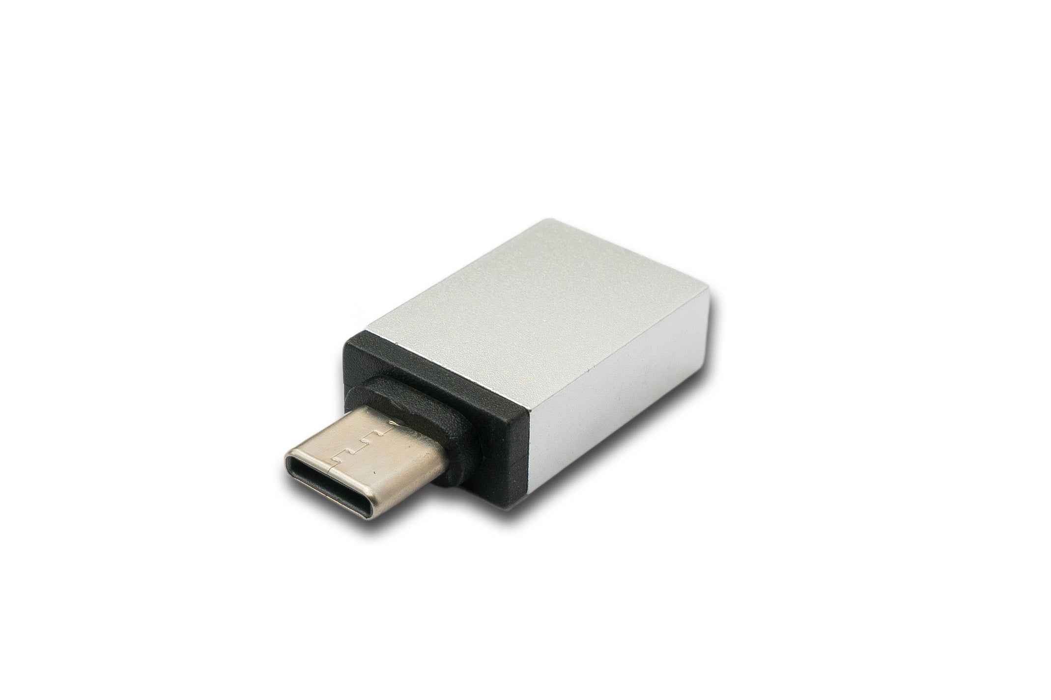 SYSTEM-S USB 3.1 Adapter Typ C Stecker zu 3.0 A Buchse 5 Gbit/s in Grau