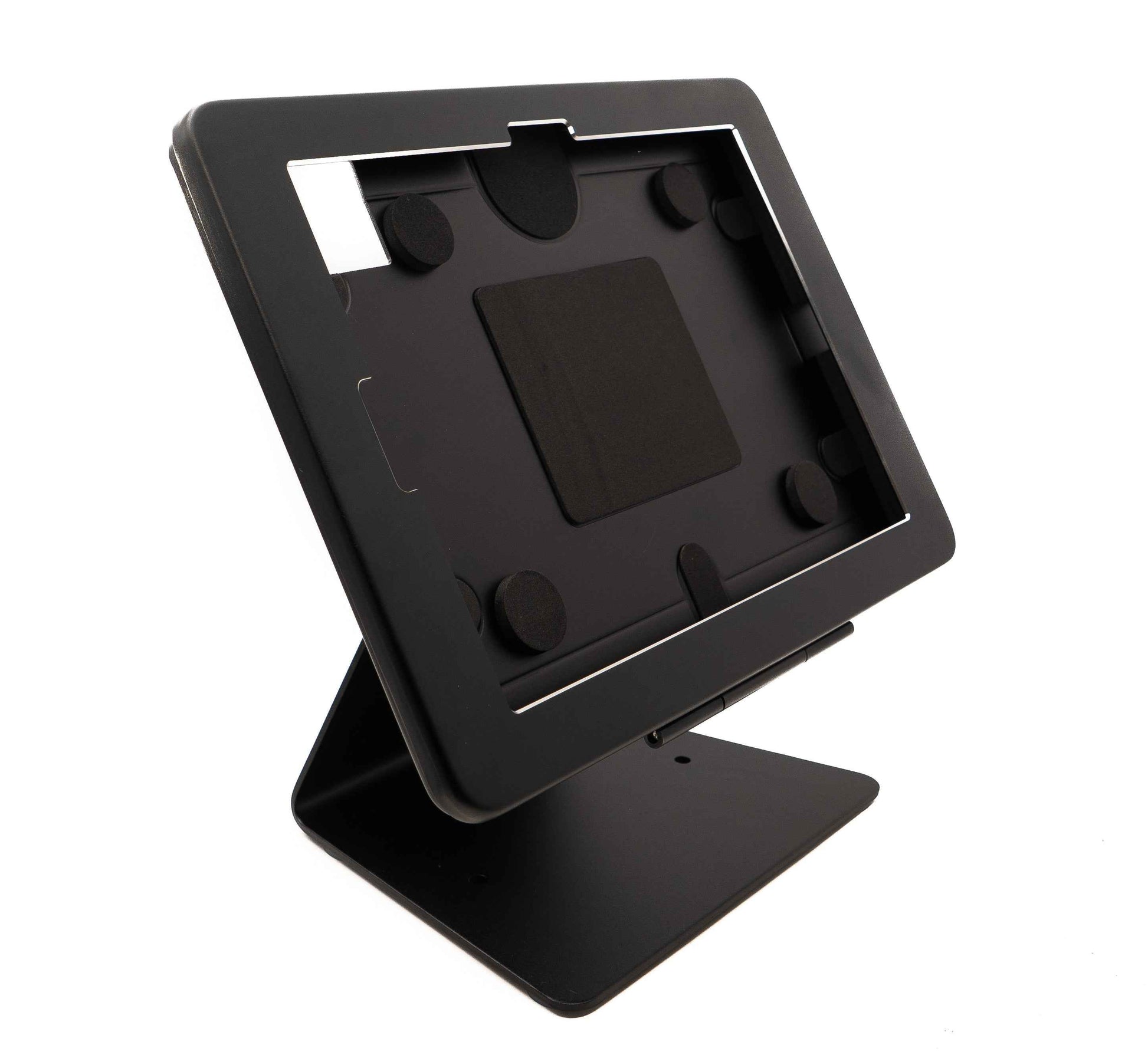 SYSTEM-S Tisch Halterung 180° Ständer abschließbar für iPad 10 Pro 11 Air 4 5 in Schwarz