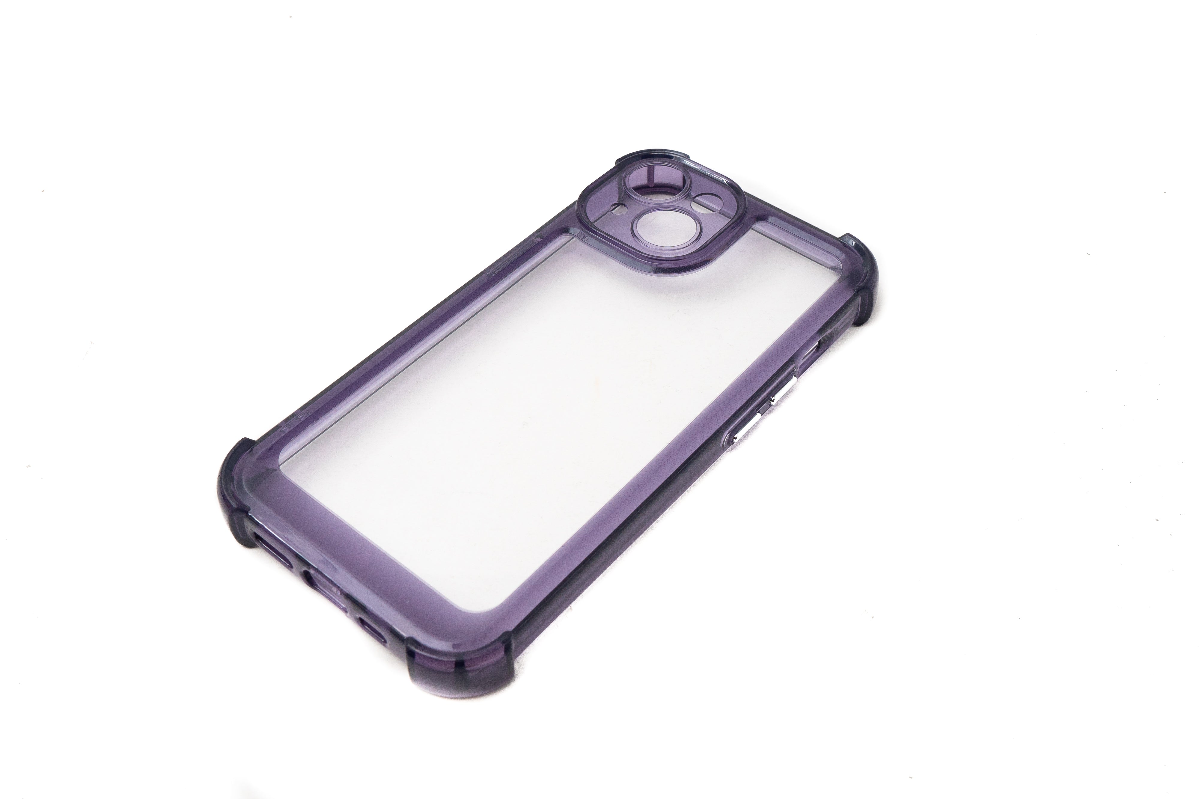 Schutzhülle stoßfest aus TPU in Lila Transparent für iPhone 14 | System-S