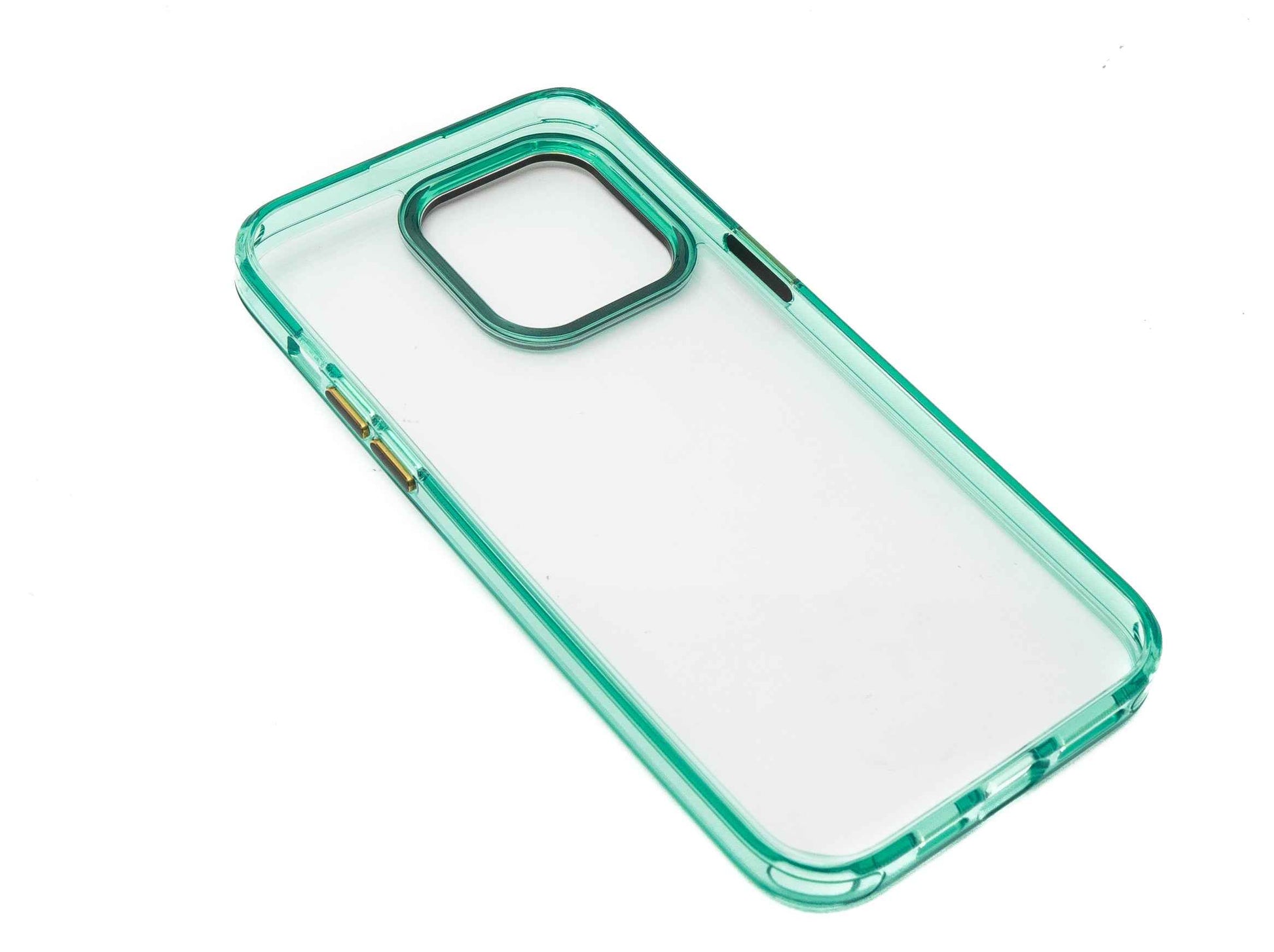 SYSTEM-S Schutzhülle stoßfest aus TPU in Grün Transparent Hülle für iPhone 14 Pro Max