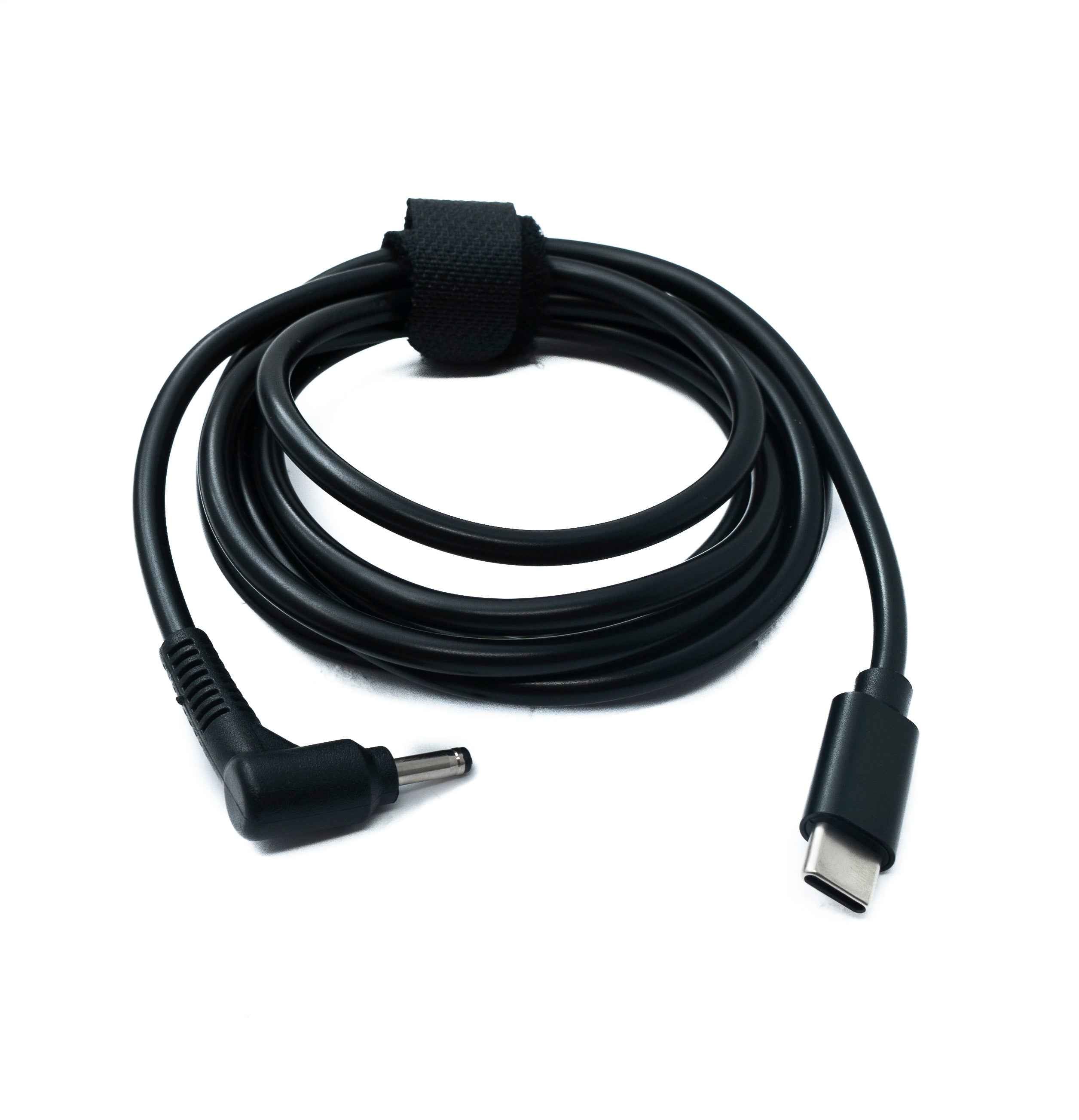 SYSTEM-S DC 15V Kabel 150 cm 3,0 x 1,1 Stecker zu USB 3.1 Typ C Stecker Winkel